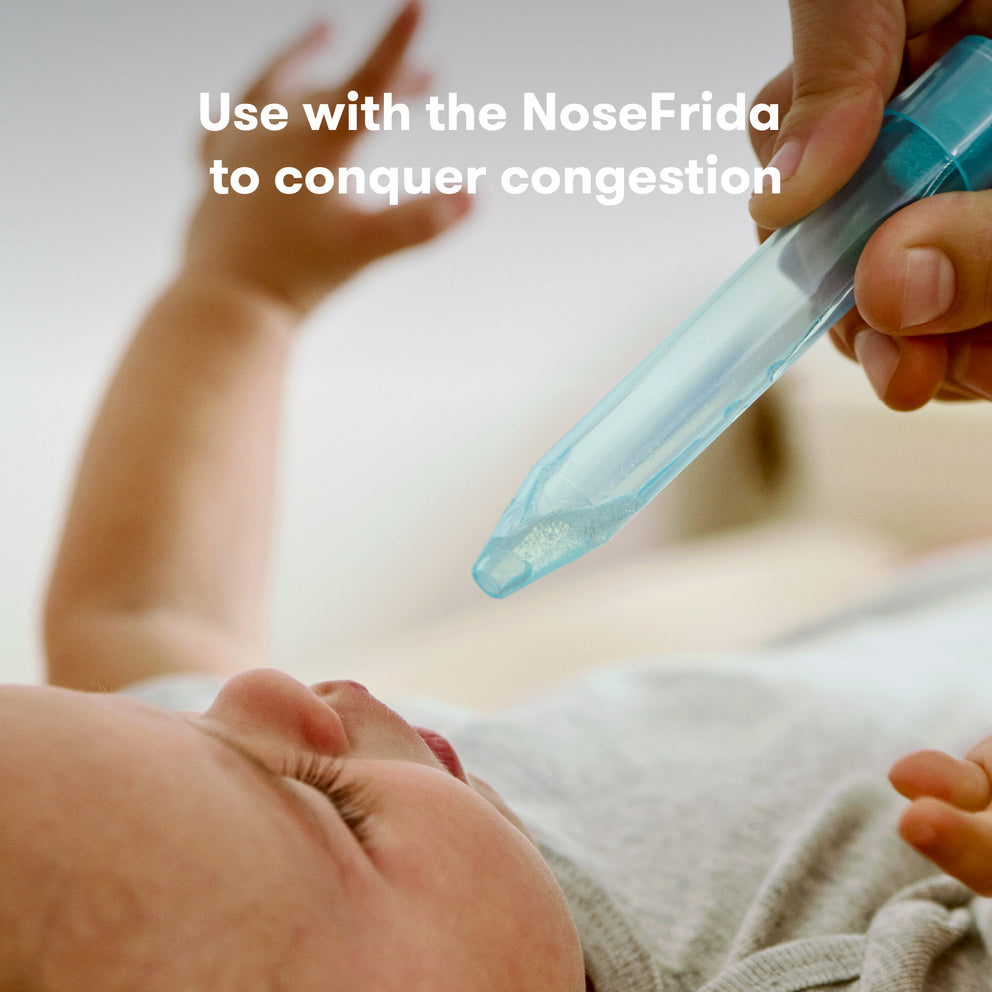 NoseFrida Saline Nasal Spray for Babies - 3.4 oz Gentle Saline Mist for Congestion Relief & Nasal Hygiene - Perfect for Newborns, Infants & Toddlers at Home or Travel