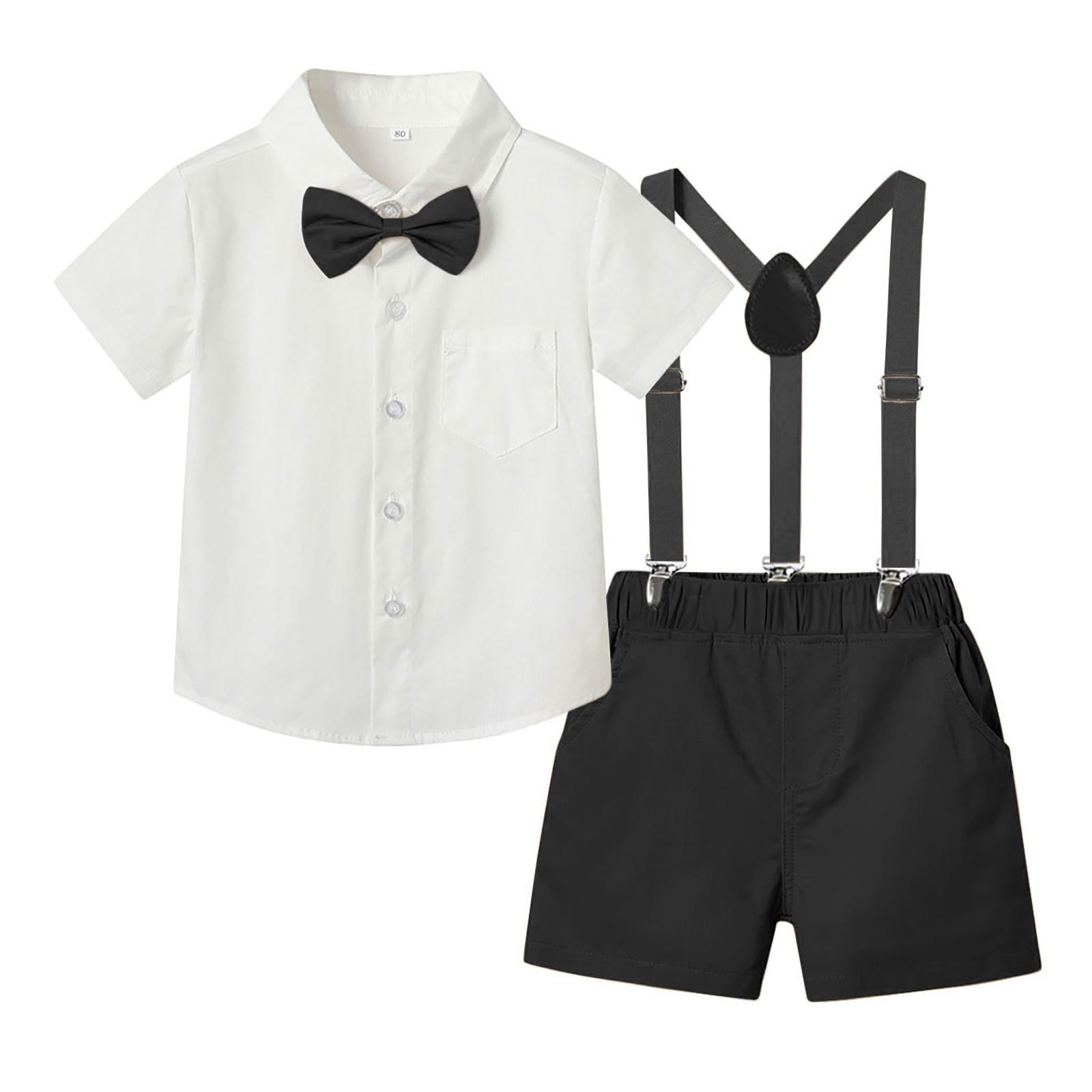 Baby Boys Tuxedo Outfit for Baptism & Special Occasions - Toddler Gentleman Suit for Weddings, Parties & Formal Events