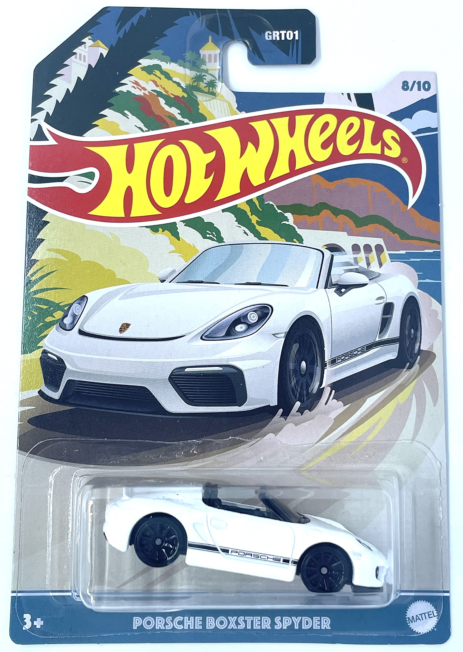 Hot Wheels Porsche Boxster Spyder Die-Cast Car - White Collectible Toy - 1:64 Scale Model for Kids & Collectors - Perfect for Display, Play & Gifting