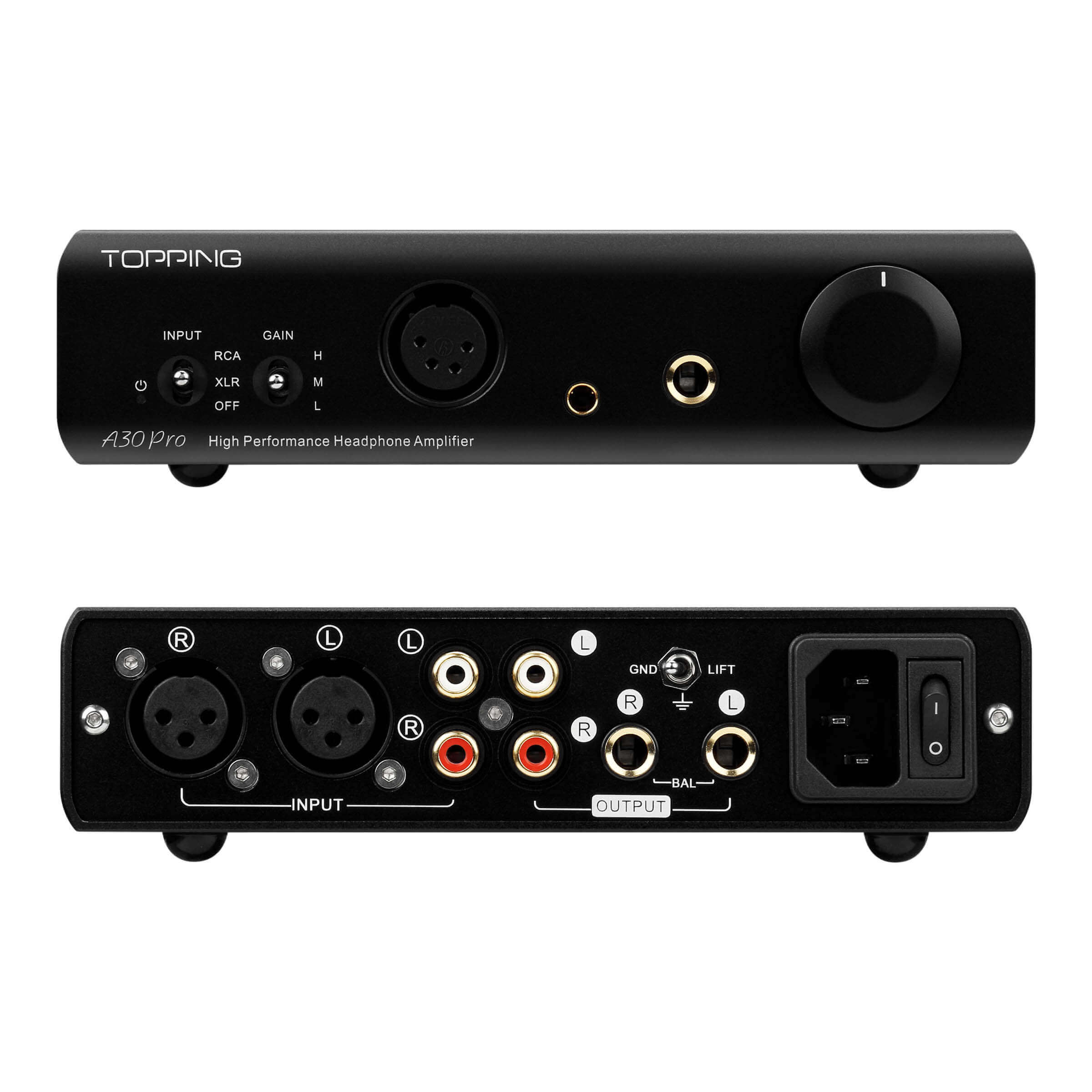 TOPPING A30Pro NFCA Headphone Amplifier - High Power Audio Amp for Studio & Home Use - Perfect for Audiophiles & Music Producers