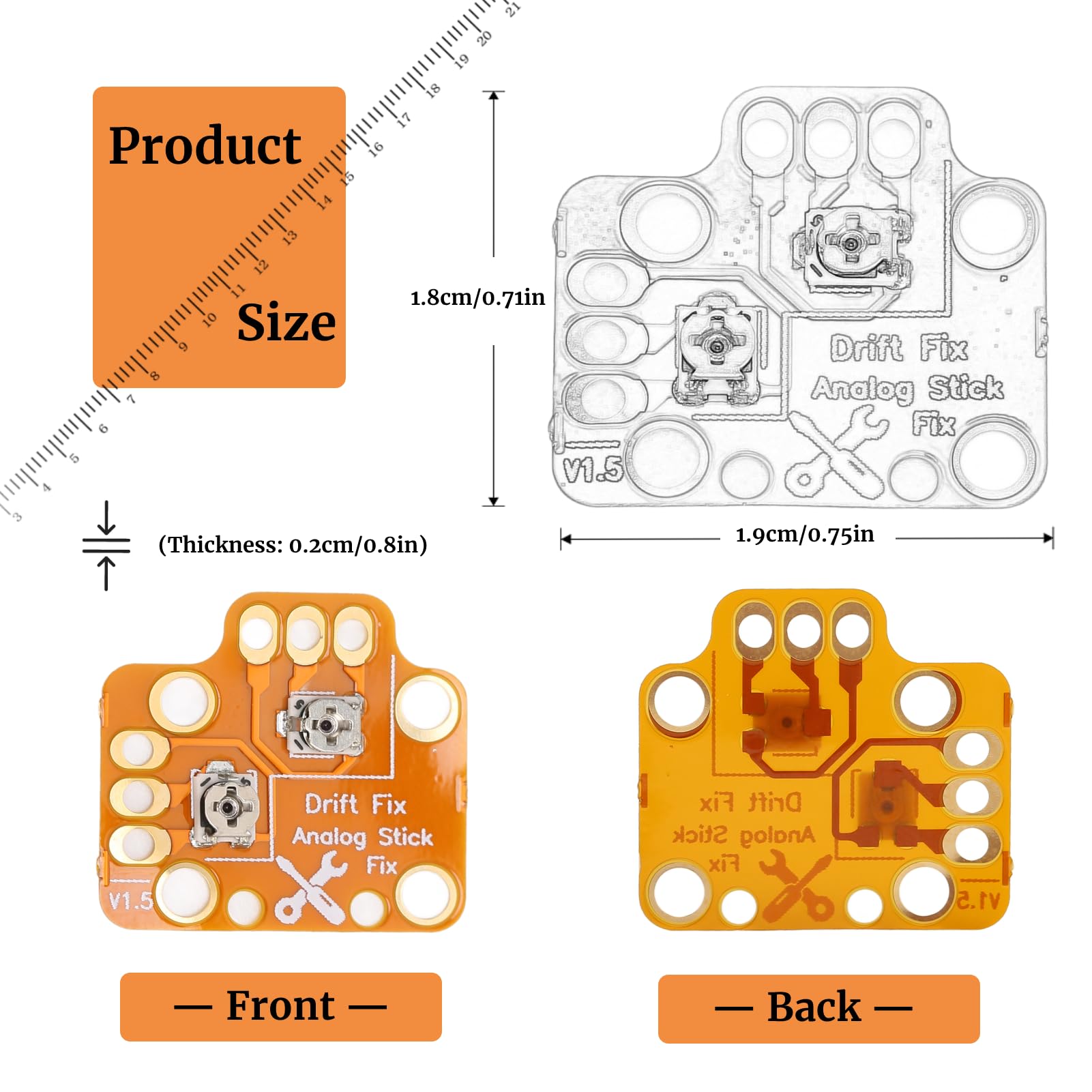 10pcs Universal 3D Analog Joystick Drift Repair Kit for PS5/PS4/Xbox/Switch Controllers - Fix Stick Drift Issues - Gaming Accessories for Enhanced Gameplay Experience