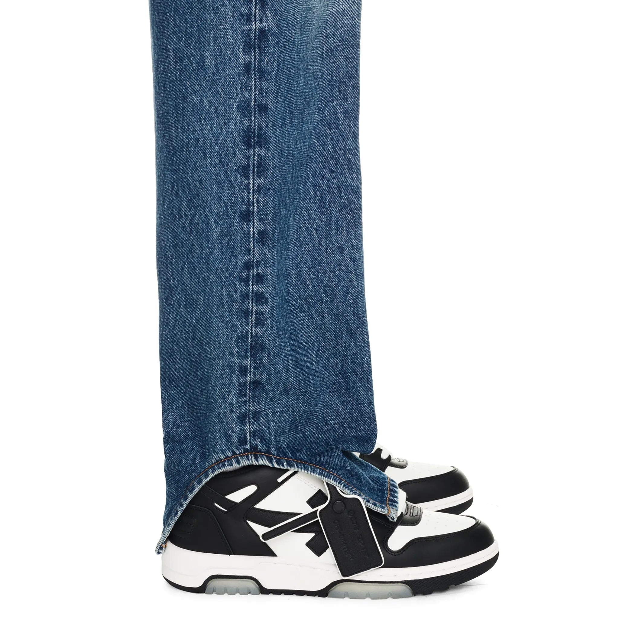 Off White Out Of Office Black & White Sneakers for Men & Women - Stylish Casual Shoes for Walking, Running & Everyday Wear