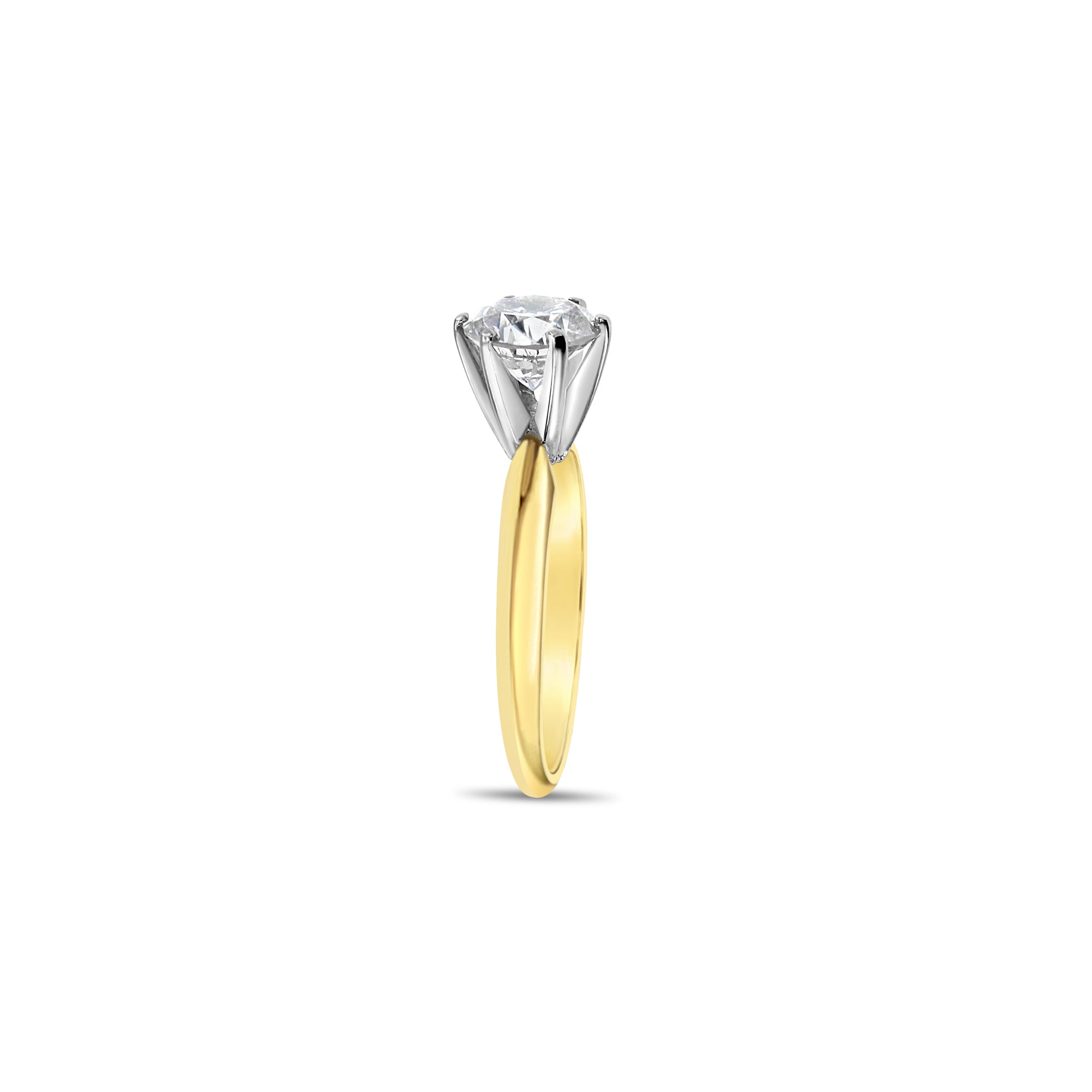 1.21cttw One Carat Brilliant Solitaire Diamond Engagement Ring - 14K White Gold Wedding Band for Her, Perfect Proposal Gift & Anniversary Jewelry