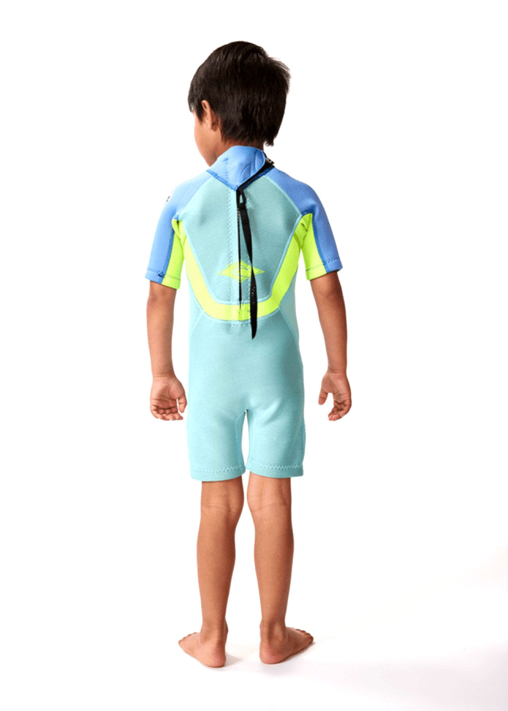 Rip Curl Boys Groms Omega BZ 1.5mm Short Sleeve Spring Wetsuit for Kids - Perfect for Surfing, Swimming & Water Sports in Cool Weather