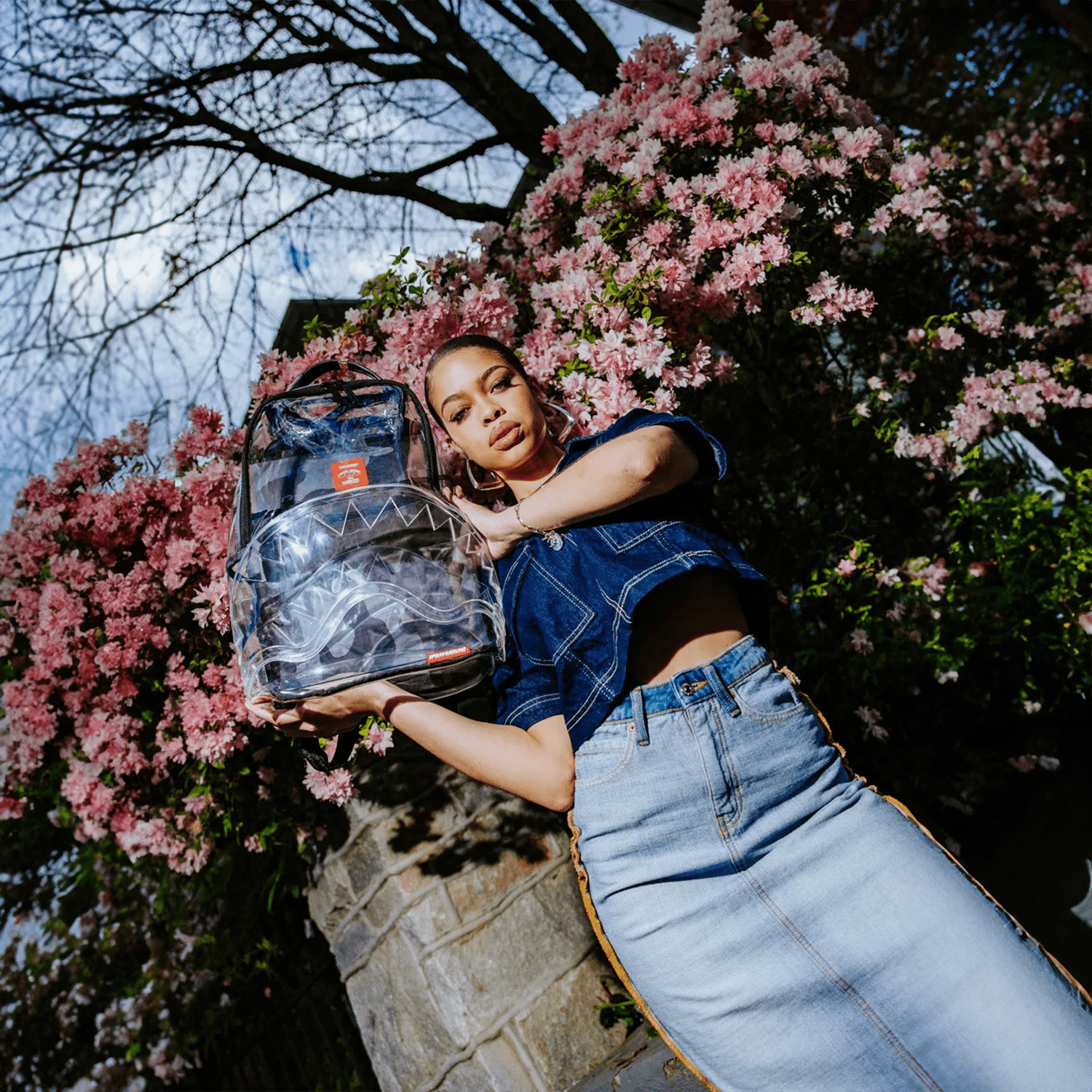 Clear As Night Clear DLX Backpack - Stylish Transparent Backpack for School, Travel & Concerts | Waterproof & Durable See-Through Design