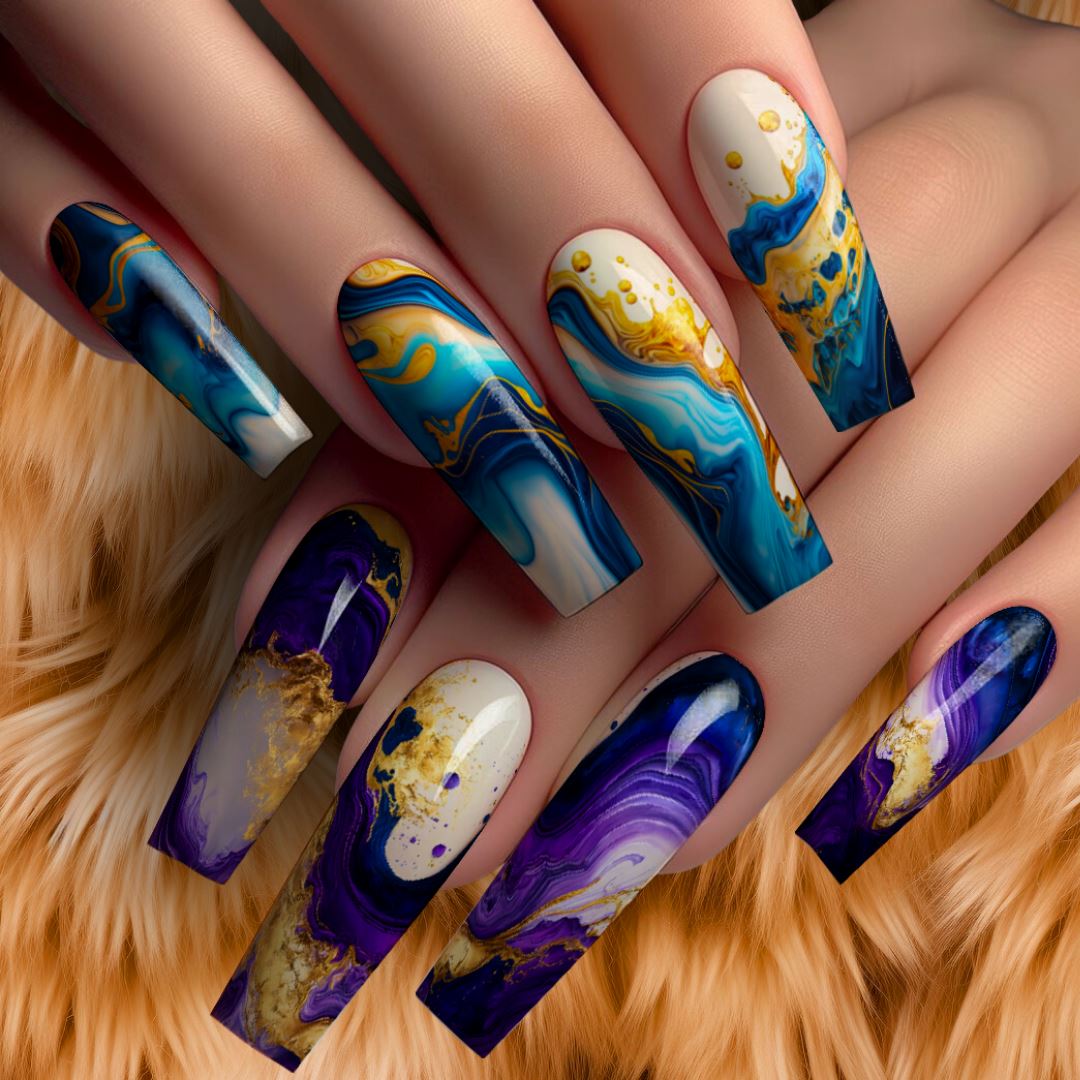 Amara Professional Nail Art Skin - High Quality False Nails for Manicure & Nail Extension | Perfect for Parties, Weddings, and Special Occasions