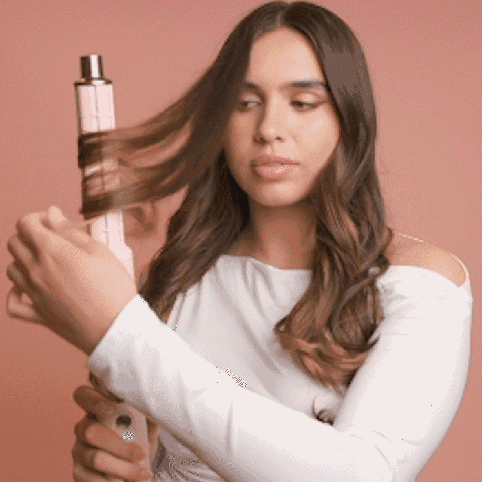 Blush Super Styler Pro - Professional Hair Styling Iron with Adjustable Temperature for Curling & Straightening - Perfect for Home, Salon & Travel Use