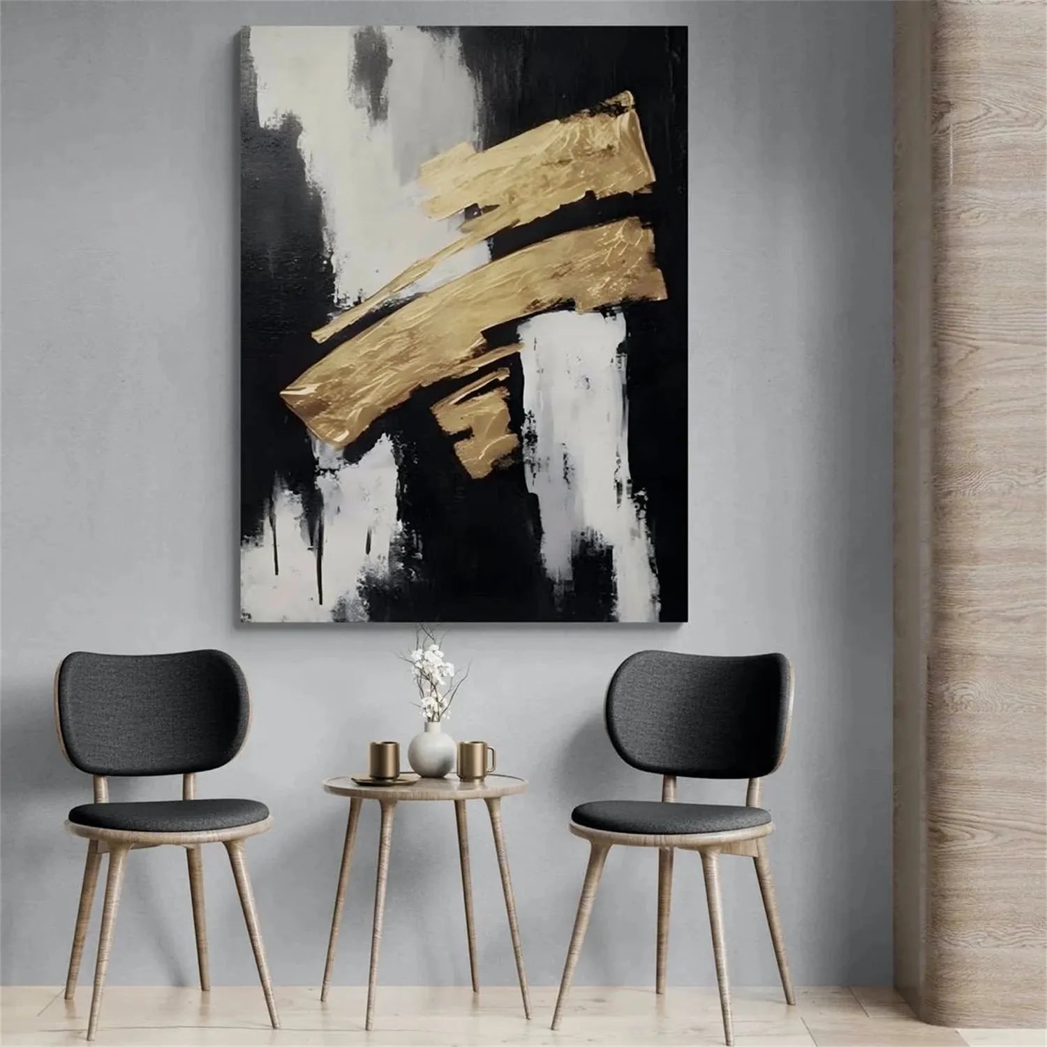 Abstract Painting #AB 255 - Modern Wall Art for Living Room, Bedroom & Office Decor | Large Canvas Artwork for Home & Office