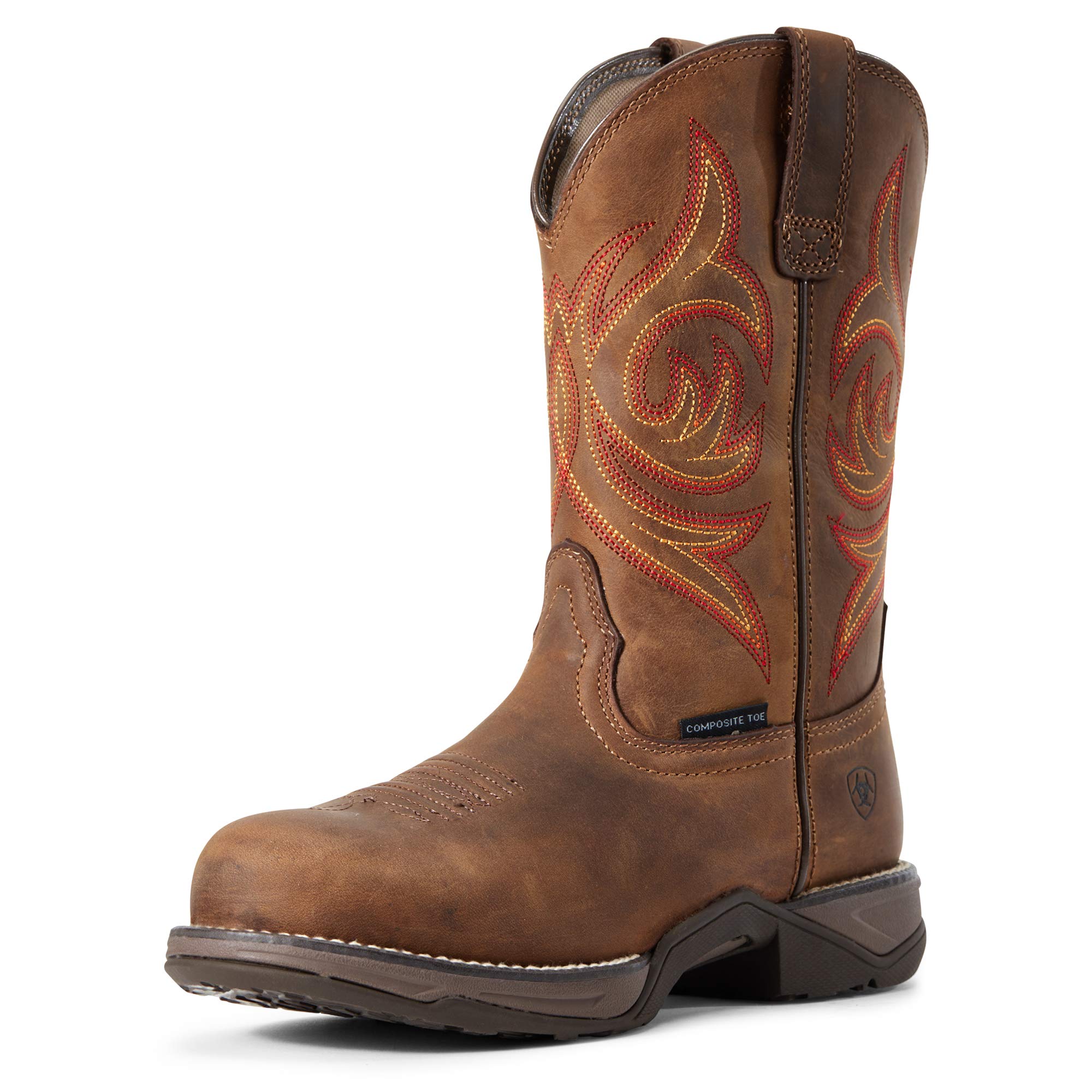 Ariat Women's Anthem Round Toe Composite Toe Work Boot - Steel Toe Safety Shoes for Construction, Warehouse & Outdoor Work - Comfortable & Durable Work Boots for Women