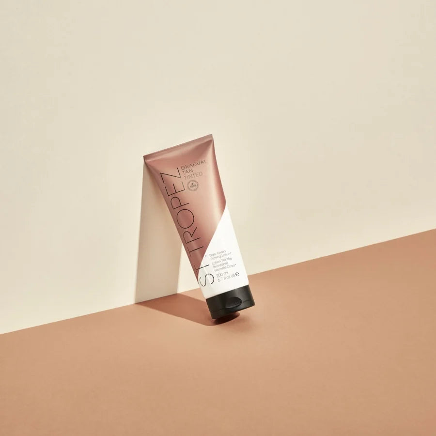 St. Tropez Gradual Tan Tinted Daily Firming Lotion - Natural Sunless Self Tanner & Body Moisturizer for a Healthy Glow - Perfect for Beach, Vacation & Everyday Use