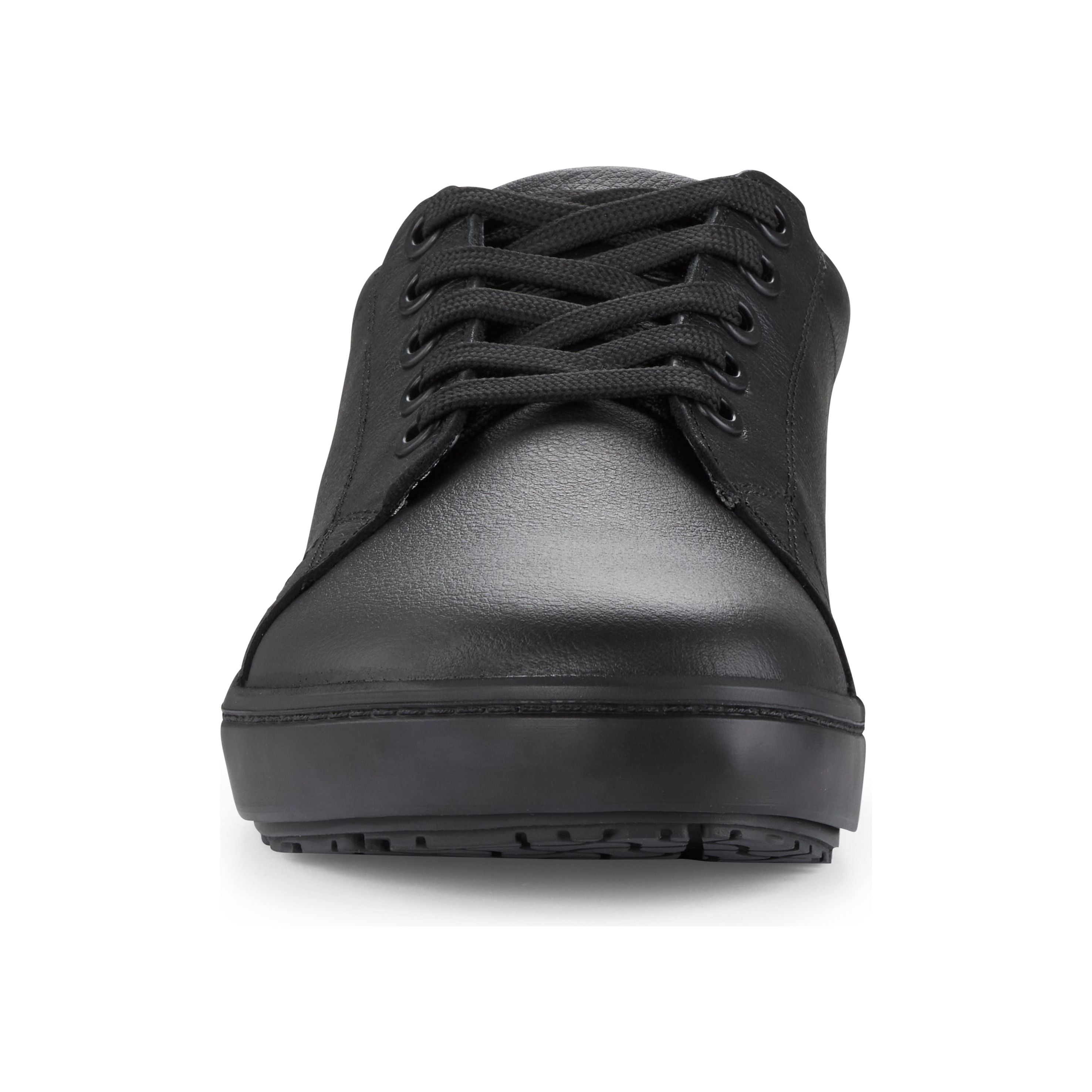 Birkenstock QO 500 Black Leather Safety Shoes - OSHA Compliant Work Shoes for Construction & Industrial Workers