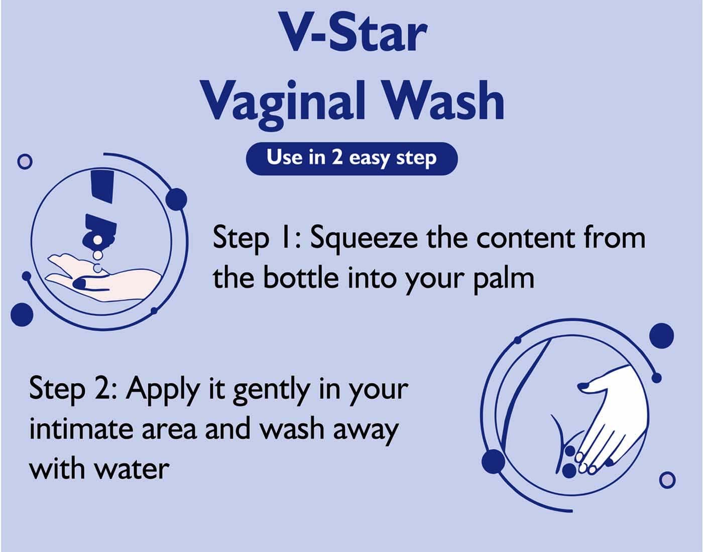Vstar Natural Intimate Wash for Women - 3 Pack | Gentle Feminine Hygiene Care