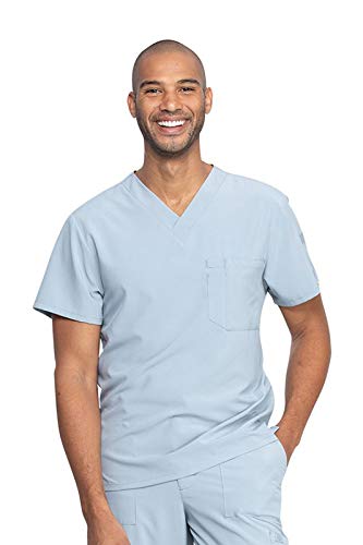 Dickies EDS Essentials Men's Scrubs Top - Tuckable V-Neck DK635 - Comfortable Medical Uniform for Doctors & Nurses