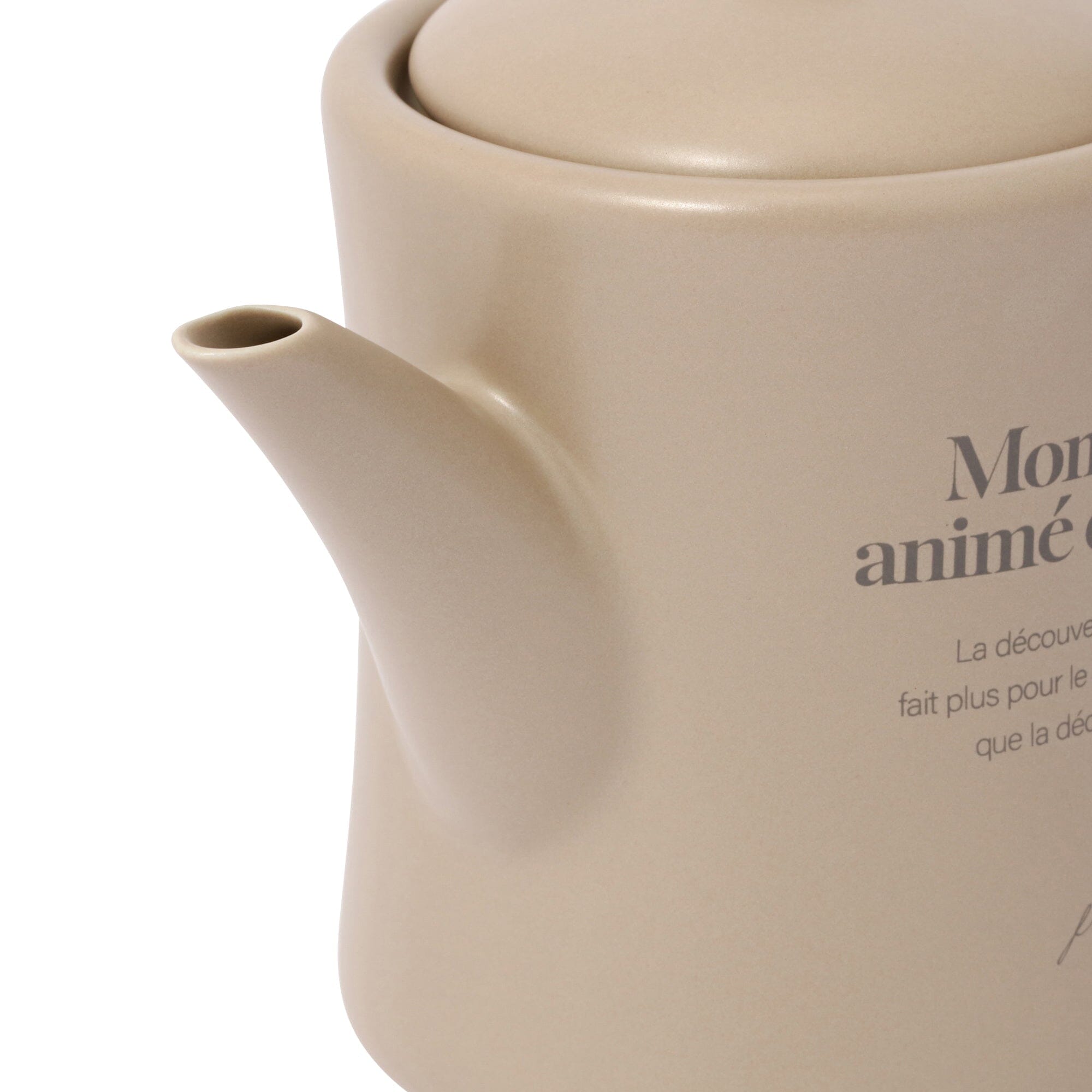 Premium Brown Ceramic Teapot for Coffee & Tea - Elegant & Durable for Home, Office, or Restaurant Use