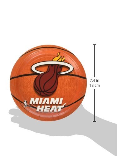 Amscan Miami Heat Round Plates 7
