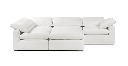 5-Seat Aspen Modular Sectional Sofa with Reversible Chaise - Modern L-Shaped Couch for Living Room, Family Room & Home Theater