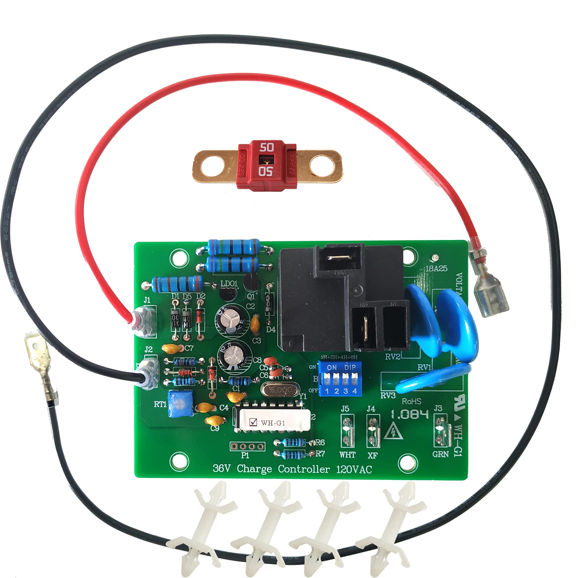 EZGO 36V Powerwise Golf Cart Charger Board - Replacement for 28667G01, 28566G01, 28566-G01, 28566-G03, 28126-G01, 28667-G01, 28126GO3 - Compatible with EZGO Golf Carts - Perfect for Battery Charging System Repairs and Maintenance
