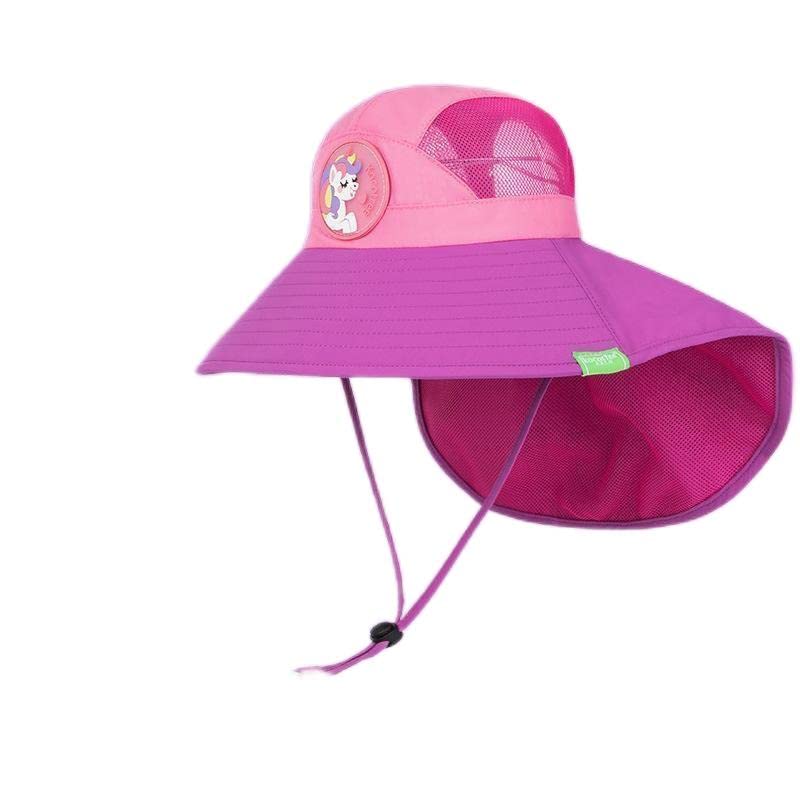 UPF 50+ Kids Sun Hat with Neck Flap - UV Protection Summer Outdoor Hat for Boys & Girls - Beach, Pool, Park, and Playtime Sun Protection