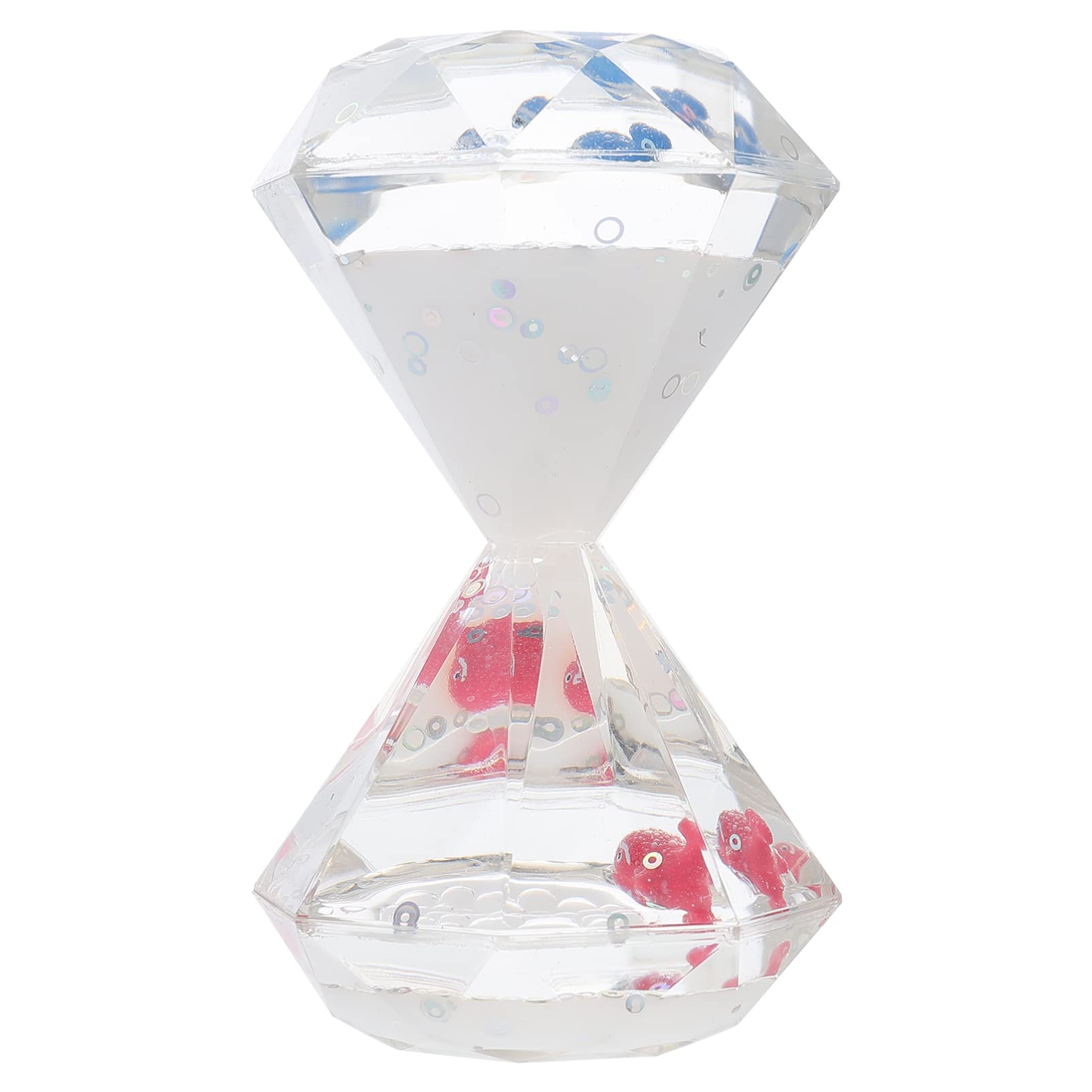 HANABASS Liquid Motion Bubbler Timer - Diamond Shaped Sensory Toy for Kids & Adults | Stress Relief Desk Toy, Autism Fidget Tool | Perfect for Classroom, Office & Home Relaxation