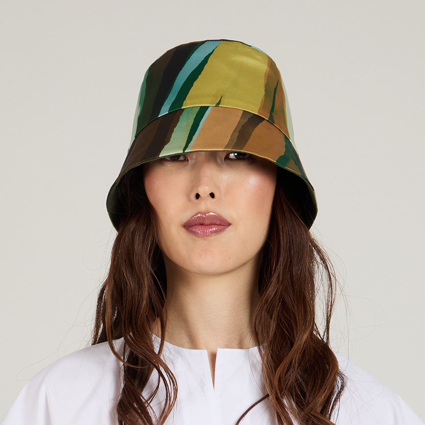 Yuki Linen Reversible Bucket Hat for Women & Men - Sun Protection Summer Beach Hat - Casual Outdoor Travel Accessory for Hiking, Gardening, and Vacation