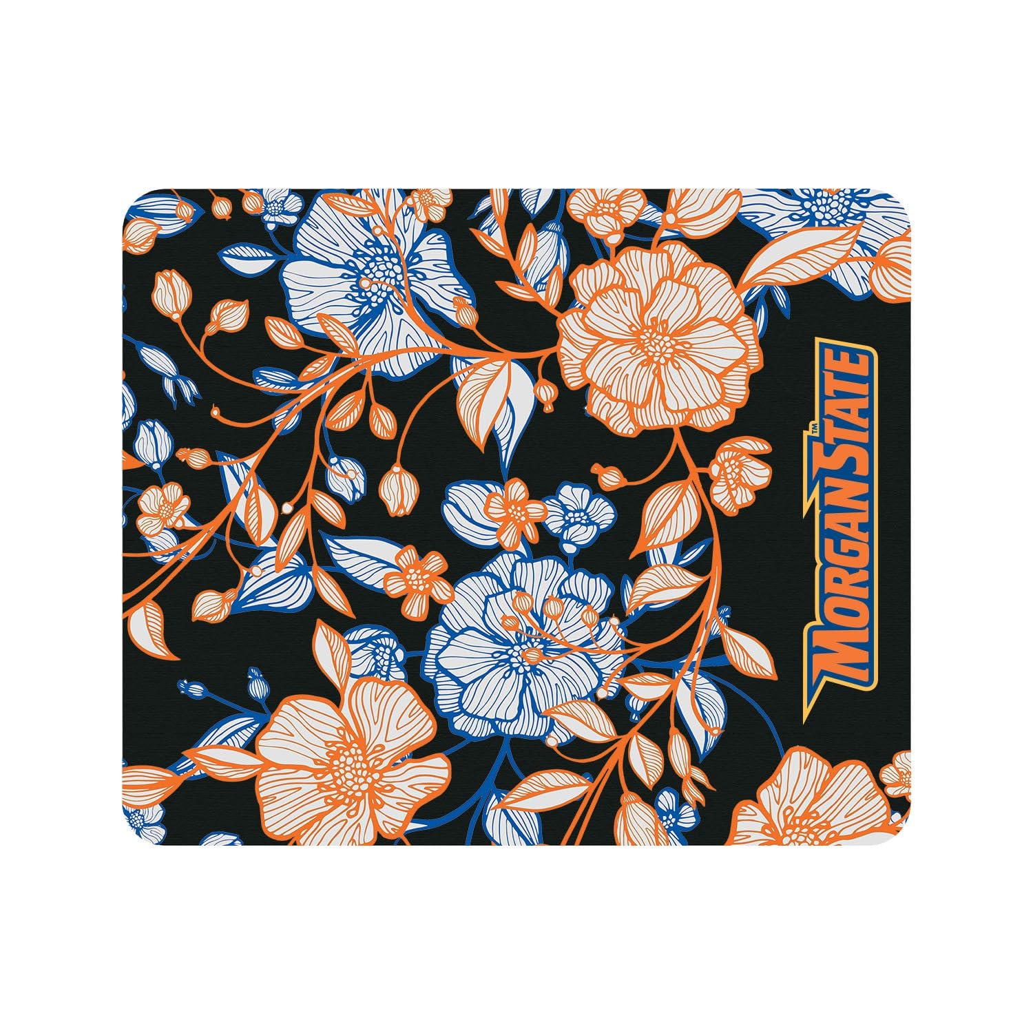 Morgan State University Mouse Pad - Soft Fabric Gaming & Office Desk Mat with Floral Lace Design - Perfect for Work, Gaming & Study (12x10 Inches)