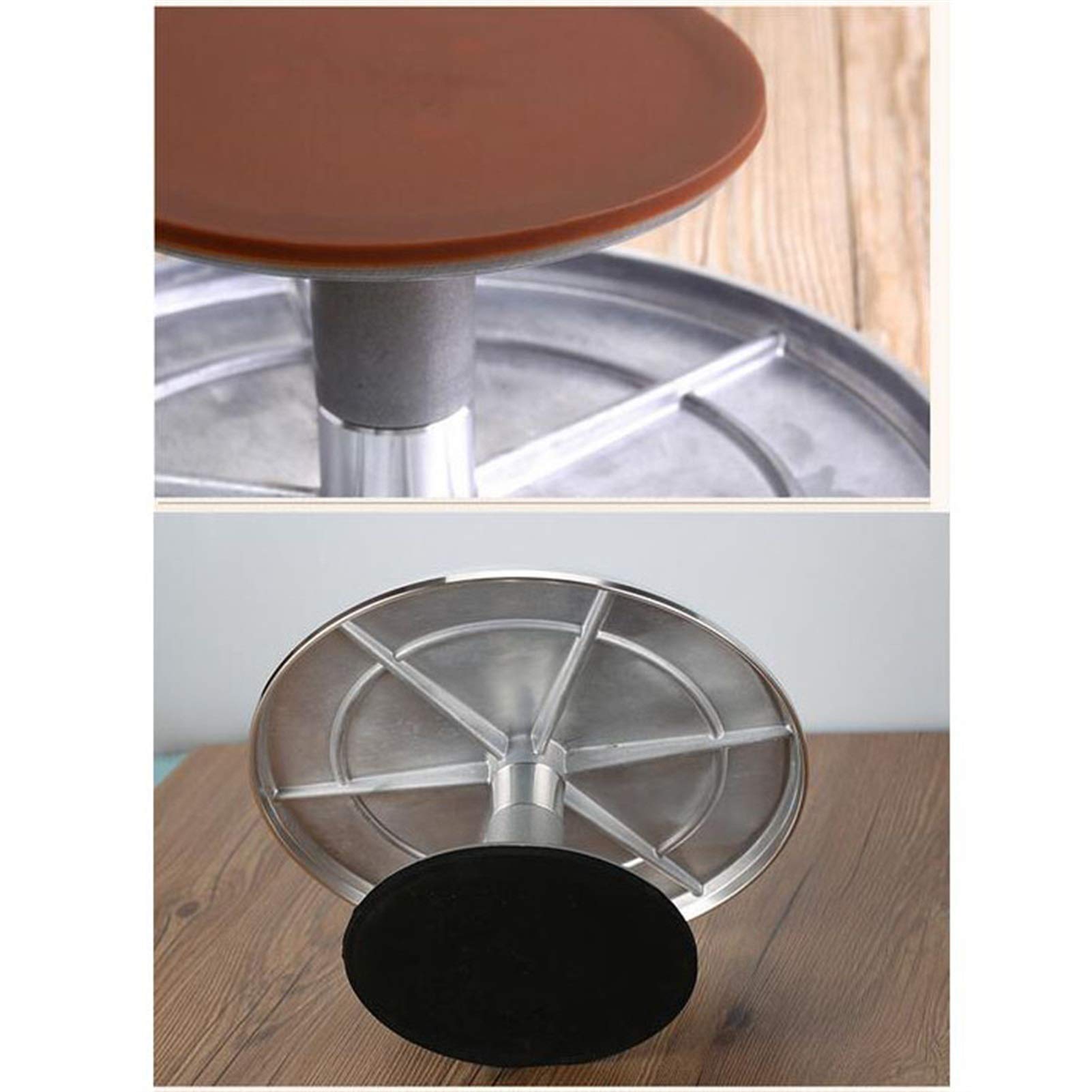 14 Inch Silver Aluminum Alloy Rotating Cake Turntable Stand - Professional Cake Decorating Tool for Cookies, Cupcakes & Pastries | Perfect for Baking, Cake Design & Home Kitchen Use