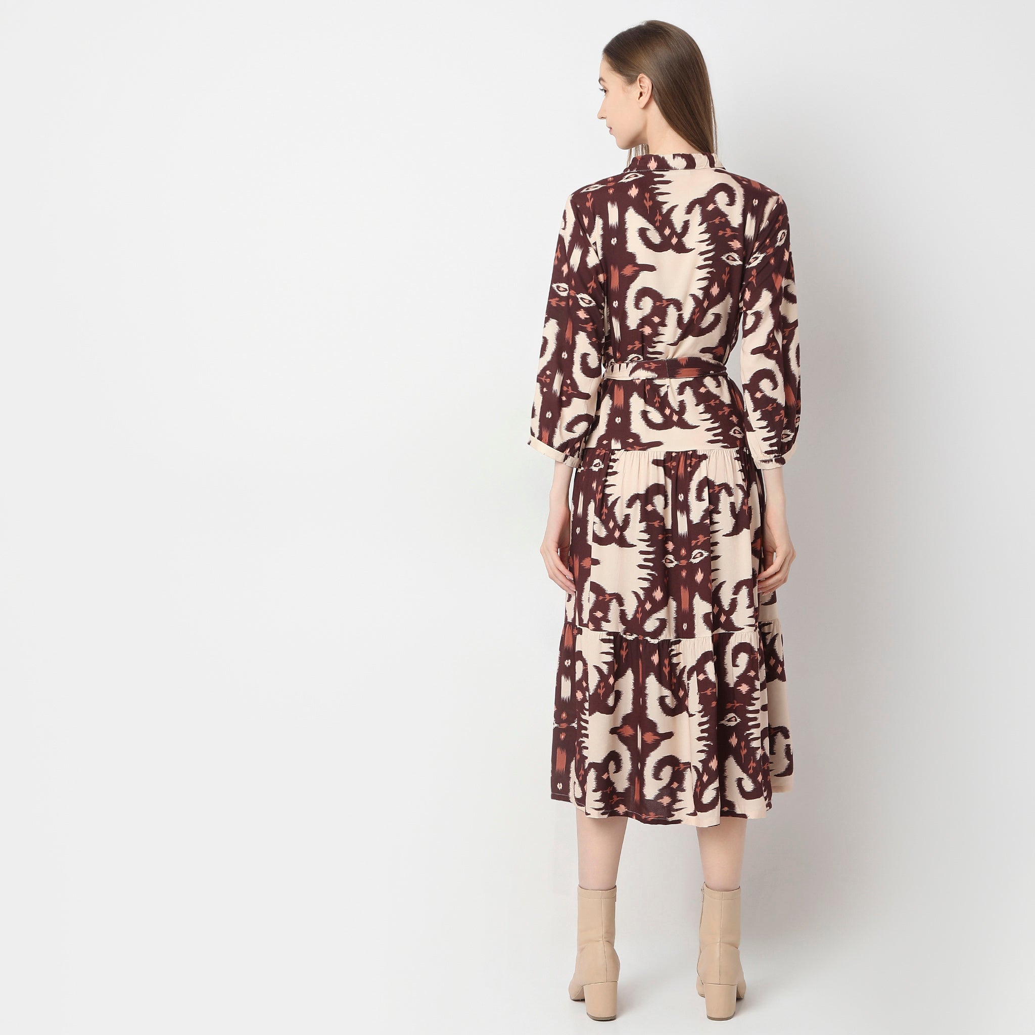 Flare Fit Printed A Line Dress for Women - Elegant Flowy Summer Dress for Casual Wear, Parties & Date Nights | Perfect for Beach, Brunch & Outdoor Events
