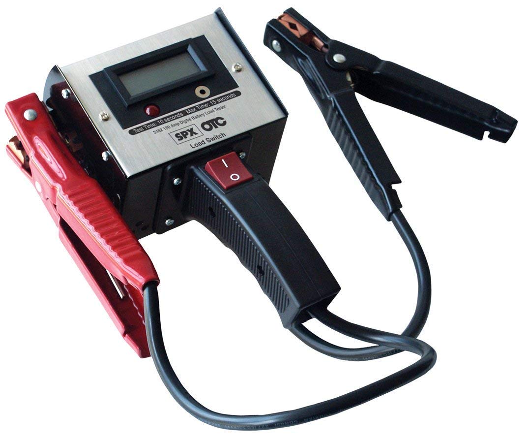 OTC 3182 130-Amp Digital Battery Load Tester - Heavy Duty Automotive Battery Tester for Cars, Trucks & Motorcycles - Perfect for Mechanics & DIY Auto Repair