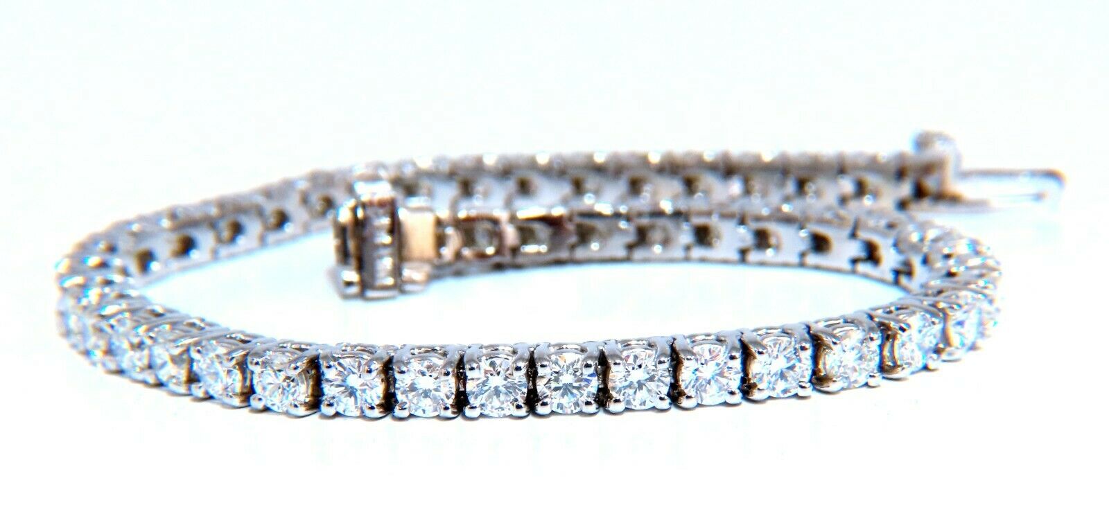 6.02 Carat Natural Round Diamond Tennis Bracelet in 14K Gold - Elegant Jewelry for Weddings, Anniversaries & Special Occasions