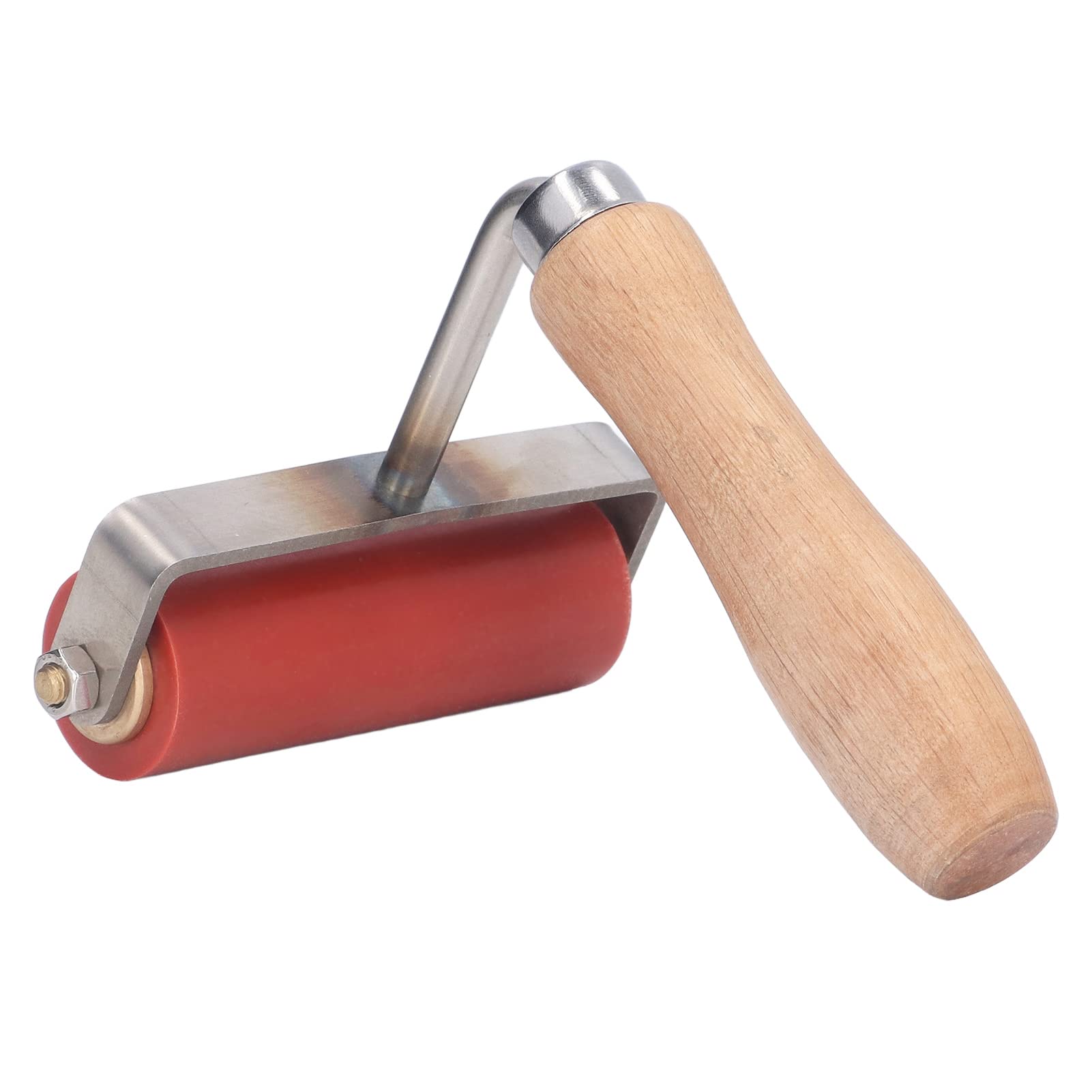 90mm 75 Degree Bend Silicone Hand Press Seam Roller - Heat Resistant up to 260℃ - Professional Roofing Roller & PVC Welding Tool for Waterproofing, Flooring & DIY Projects