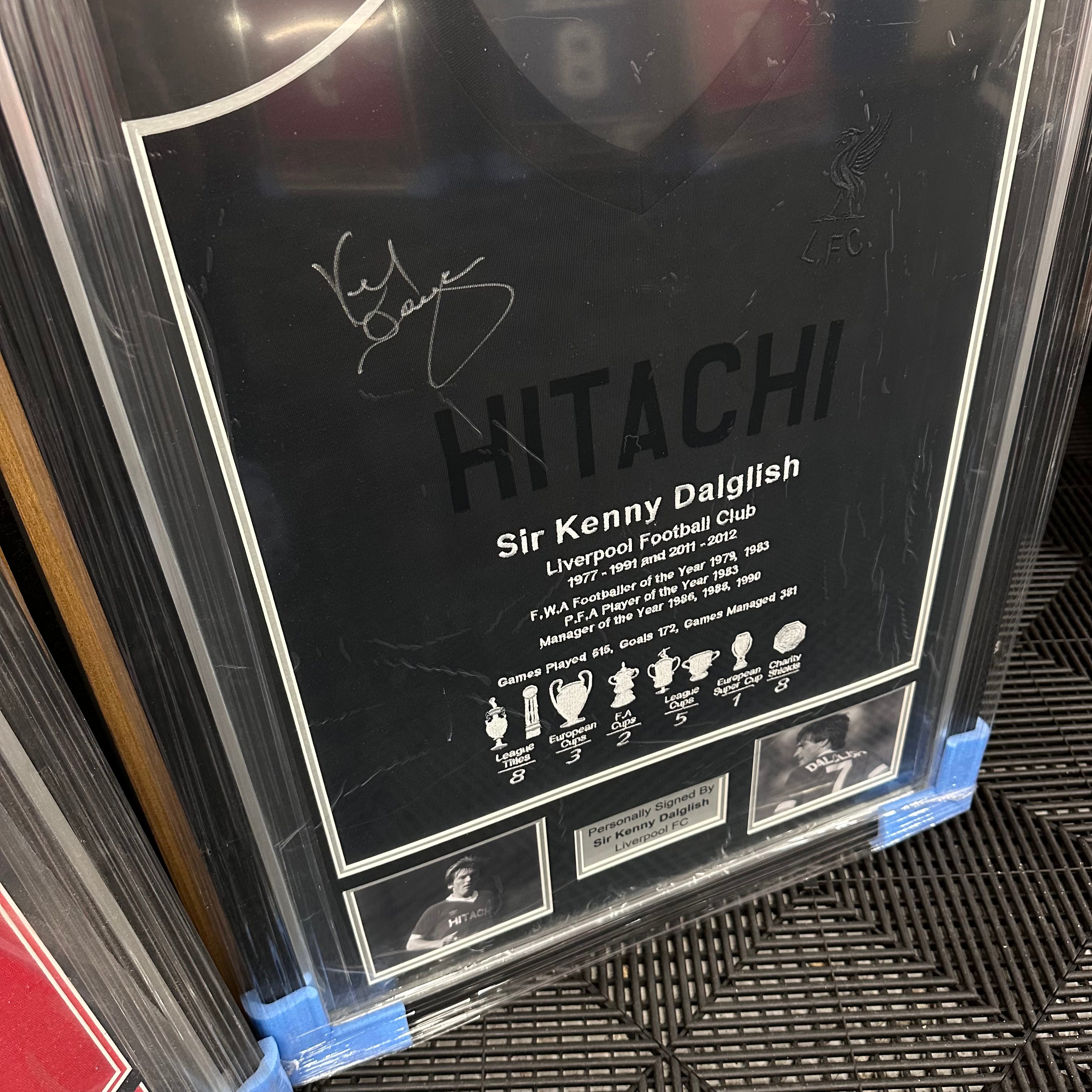 2 X Liverpool Legends Framed Shirts - Authentic Football Memorabilia for Home & Office Decor | Perfect Gift for Soccer Fans