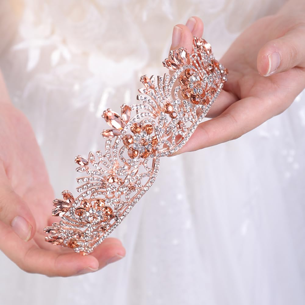 JWICOS Crystal Wedding Tiara Crown for Brides - Perfect for Bridal Party & Photos