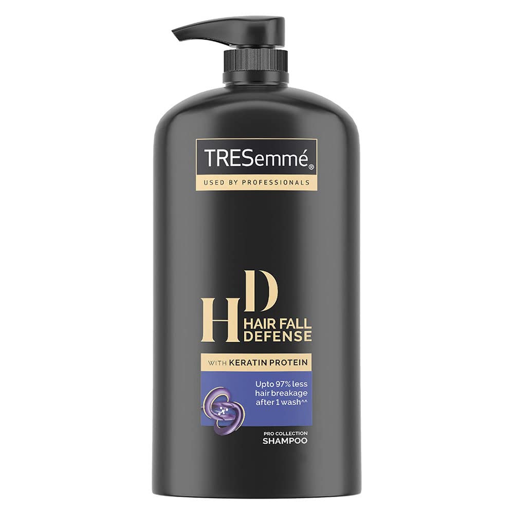 TRESemme Hair Fall Defense Shampoo 1 Liter & Pro Pure Damage Recovery Conditioner 390ml - Sulfate Free, Paraben Free with Fermented Rice Water for Damaged Hair - Reduce Breakage & Restore Shine for Daily Hair Care Routine