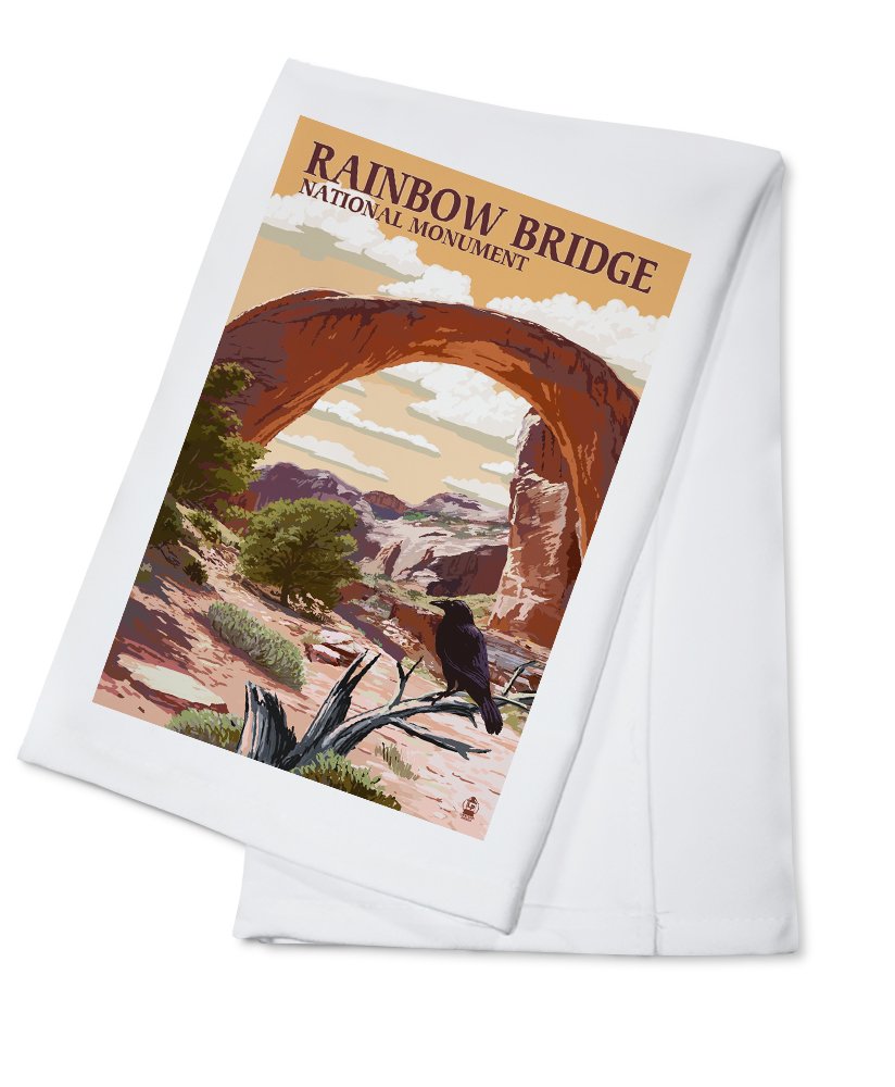 Rainbow Bridge National Monument 100% Cotton Tea Towel - Decorative Hand Towel for Kitchen, Home Decor & Gift - Perfect for Dish Drying, Decor & Hostess Gifts