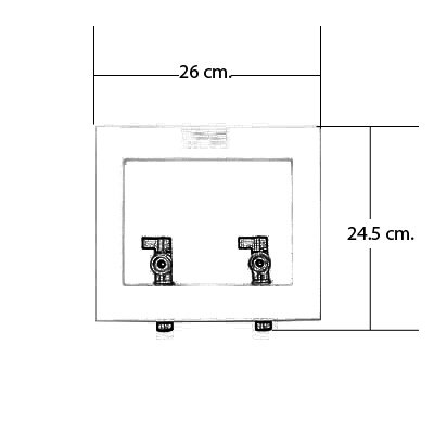 ProPlus Washer Outlet Box with Valves - Heavy Duty Laundry Room Plumbing Kit for Washing Machine & Utility Sink Connections | Easy Installation & Leak Prevention