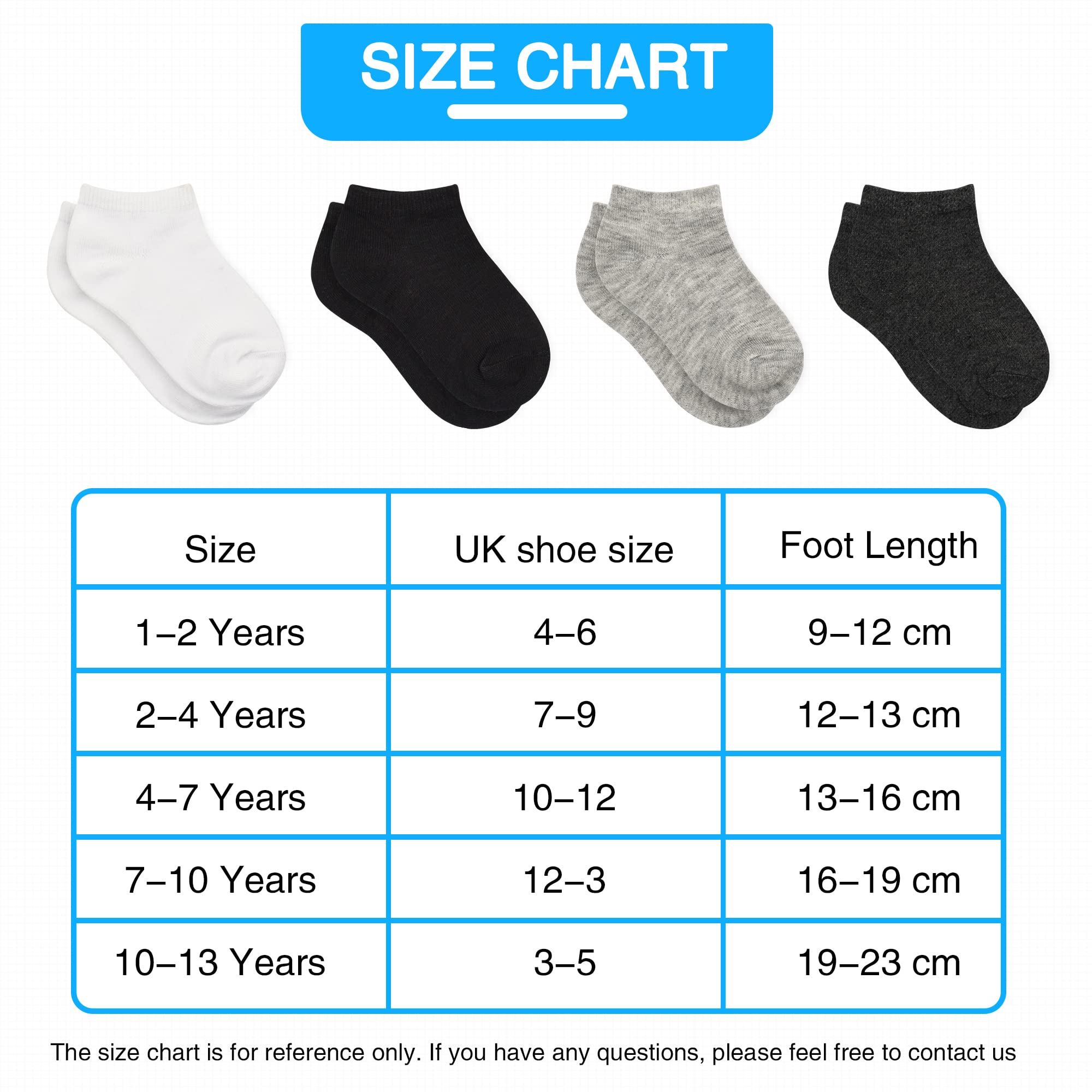GENTABY Kids Ankle Socks - 15 Pairs Low Cut Toddler Socks for Boys & Girls (1-13 Years) - Black, White, Gray School & Athletic Socks for Everyday Wear, Sports & Playtime