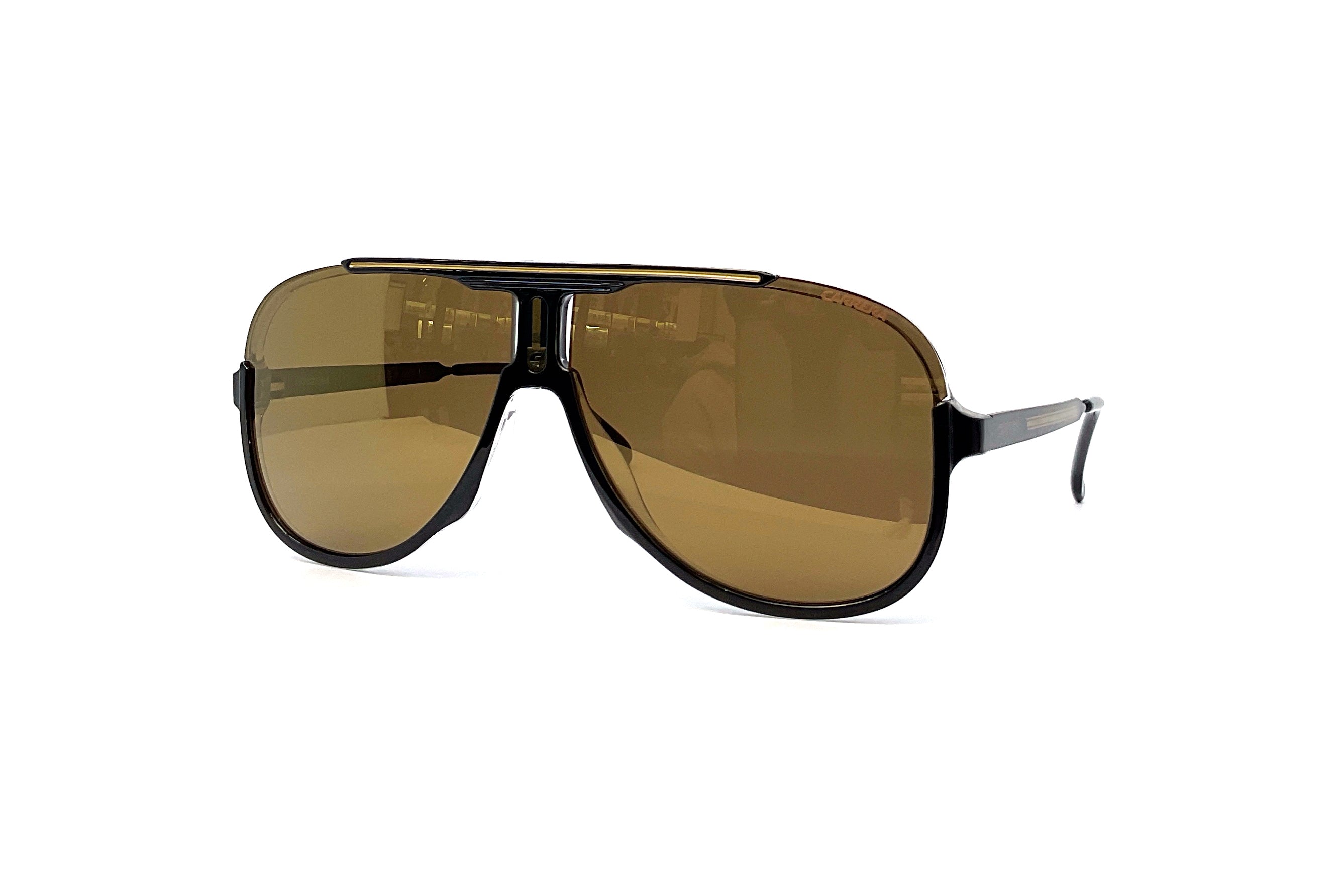 Carrera 1059/S Sunglasses - Black Aviator Style for Men & Women - UV Protection, Polarized Lenses - Perfect for Driving, Outdoor Sports & Fashion