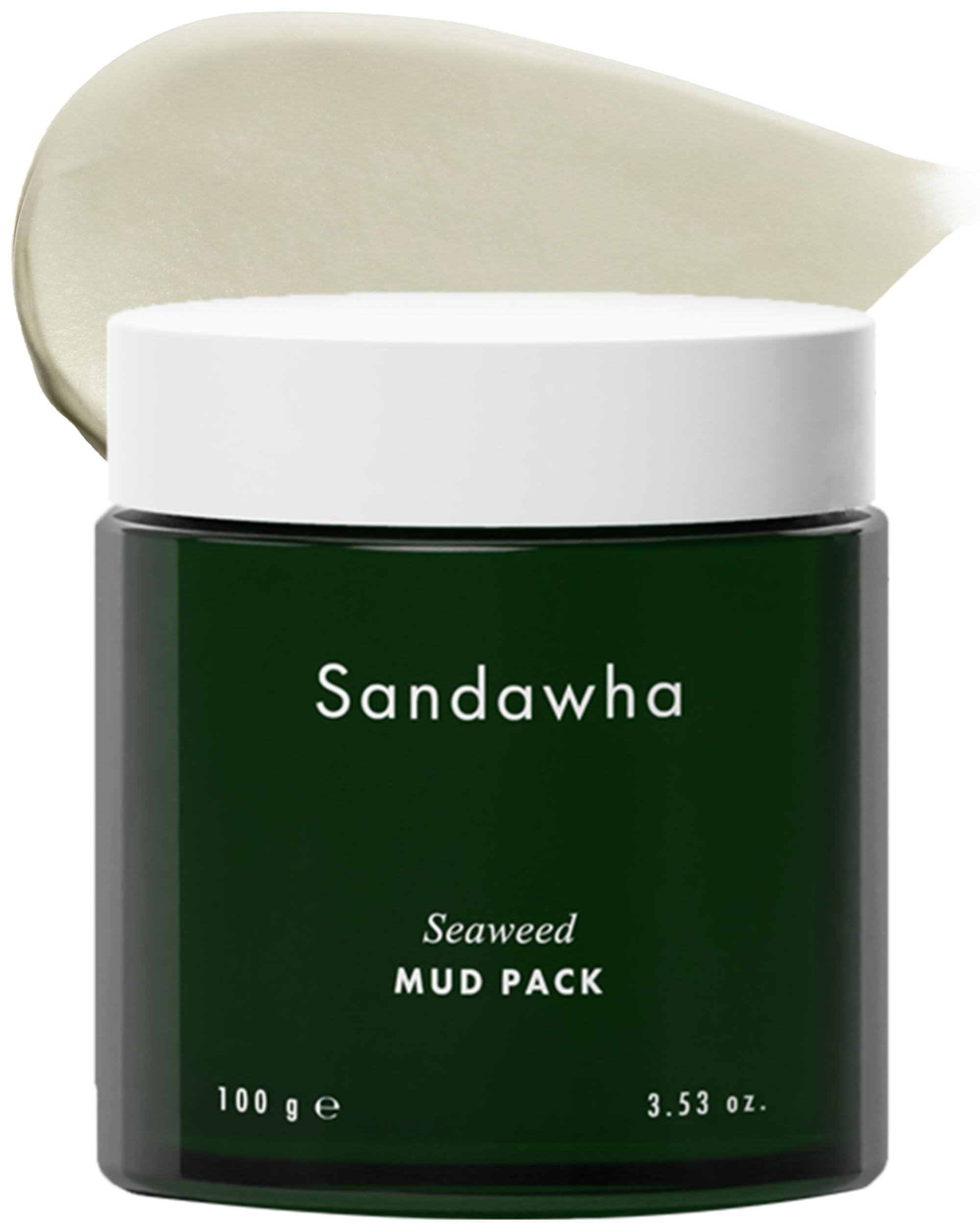 SKINCURE Vegan Seaweed Mud Mask with Kaolin & Bentonite - Deep Pore Detoxifying & Cleansing Face Clay Mask for Sensitive Skin, Tightens Pores & Controls Oil - 3.5oz for Women & Men | Perfect for Spa Days, Acne Treatment & Daily Skincare Routine