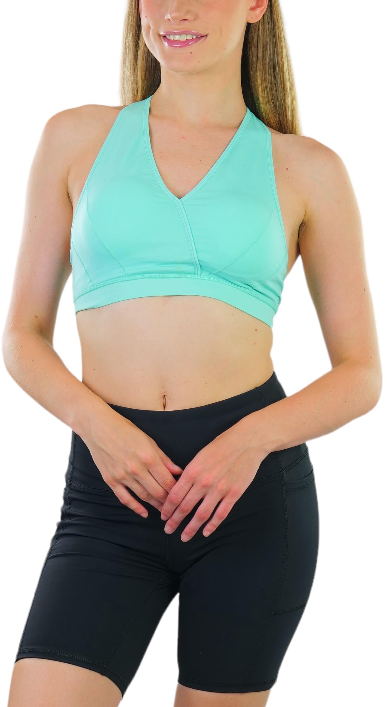 ToBeInStyle Women's Seamless Supportive Wire-Free Sports Bras & Bralettes - Comfortable Workout, Yoga, Running & Lounge Wear for Active Women