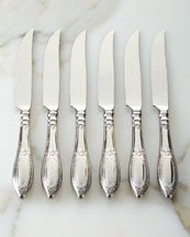 Premium Ricci Flatware Donatello 6-Piece Steak Knife Set - High-Quality Stainless Steel Steak Knives for Fine Dining, BBQ & Meat Cutting - Perfect for Restaurants, Dinner Parties & Home Use
