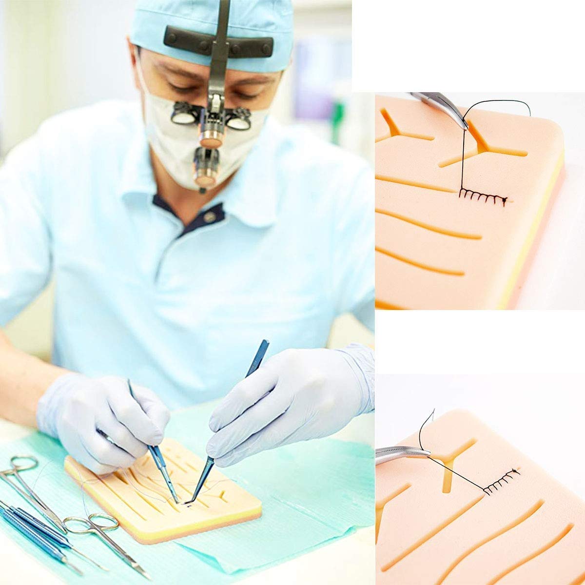 MedSurgic Suture Practice Pad - Durable Medical Training Pad for Suturing Skills Practice | Perfect for Nursing Students, Surgeons & Medical Professionals | Nivi Stores