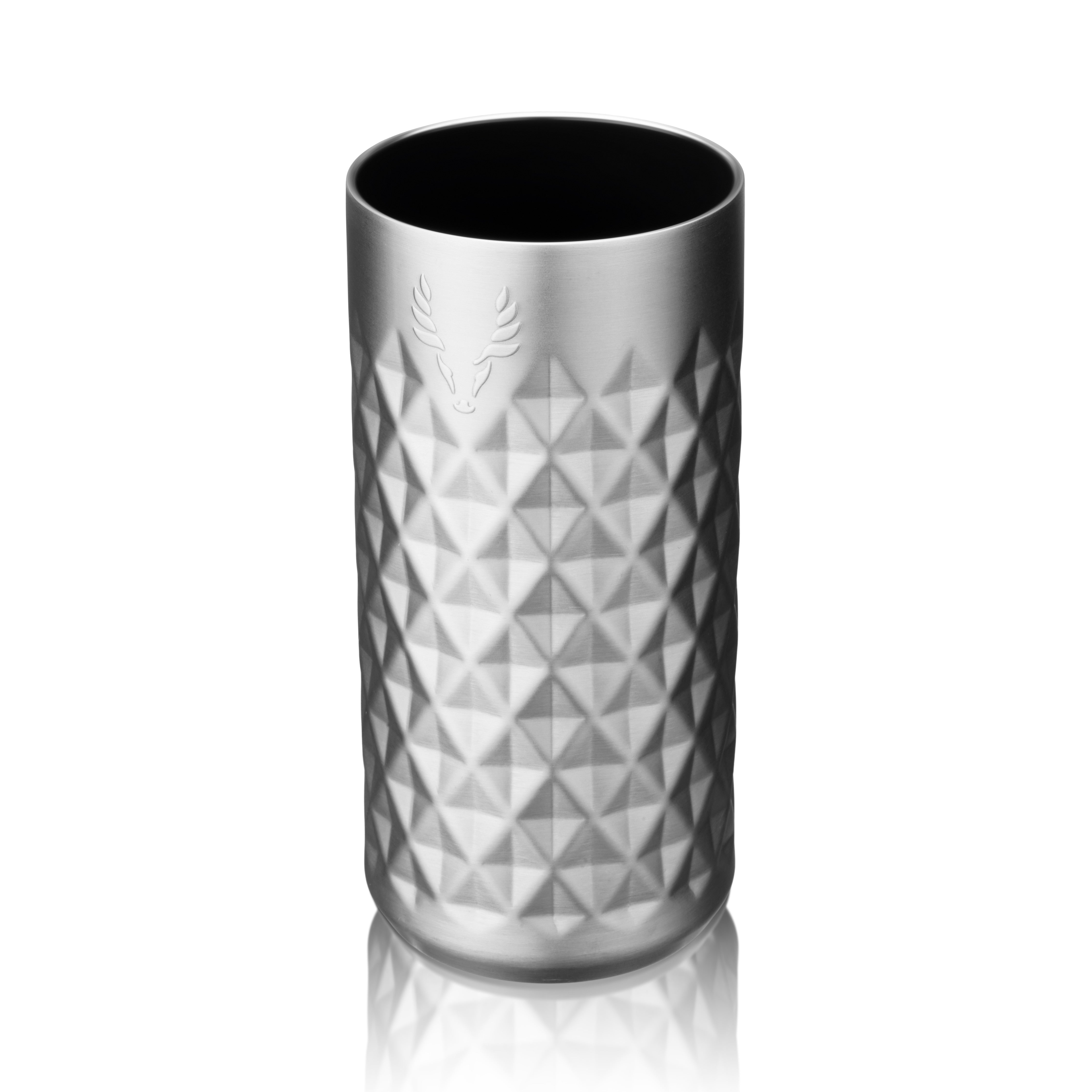 Premium Stainless Steel Highball Tumbler - 20oz Insulated Travel Mug with Lid, Keeps Drinks Hot/Cold for Hours - Perfect for Coffee, Tea, Cocktails & Outdoor Activities (Platinum Finish)