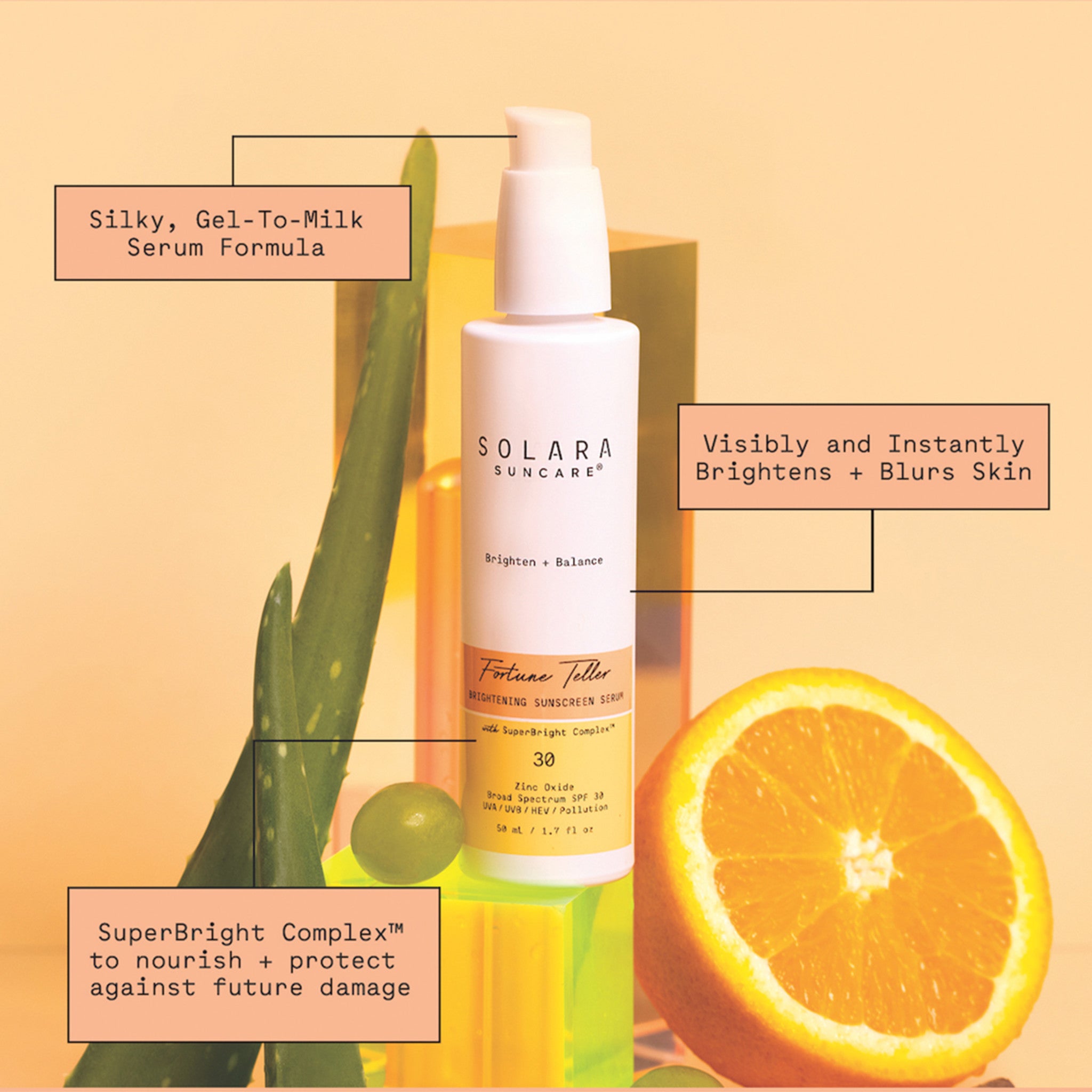 Fortune Teller SPF 30 Sunscreen - Broad Spectrum UVA/UVB Protection, Water Resistant, Lightweight Daily Face & Body Sunscreen for Outdoor Activities, Beach & Sports