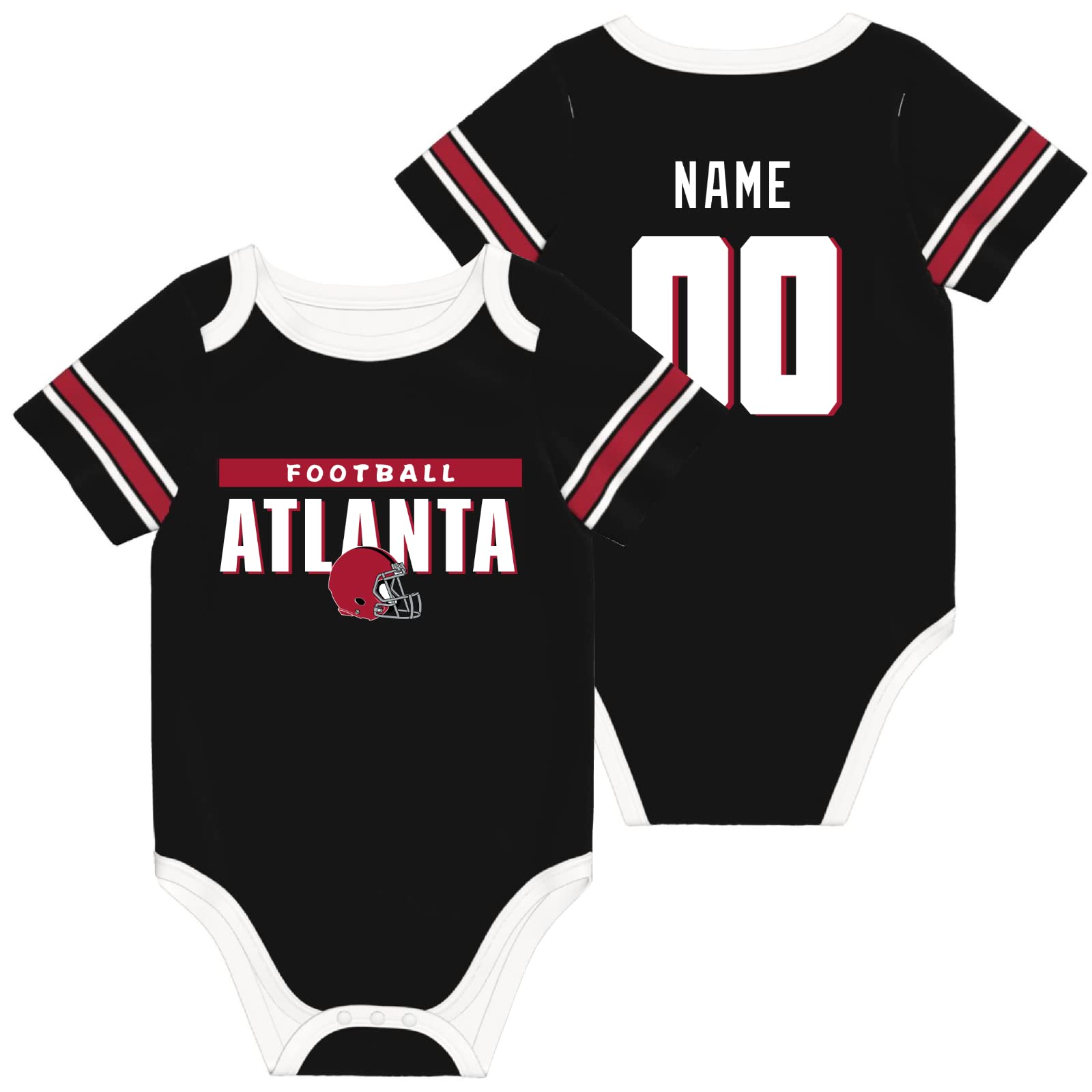 Custom Baby Clothes - 100% Cotton Personalized Baby Suit with Name & Number - Perfect for Newborn Gifts, Christening, Birthday Parties & Photo Shoots