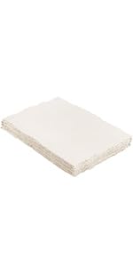 25 Sheets 300gsm Watercolor Paper with Deckled Edge - 4x6 Inch Rough Textured Cotton Paper for Watercolor Painting, Calligraphy, Invitations & Letters - Perfect for Artists, Crafters & Stationery Lovers
