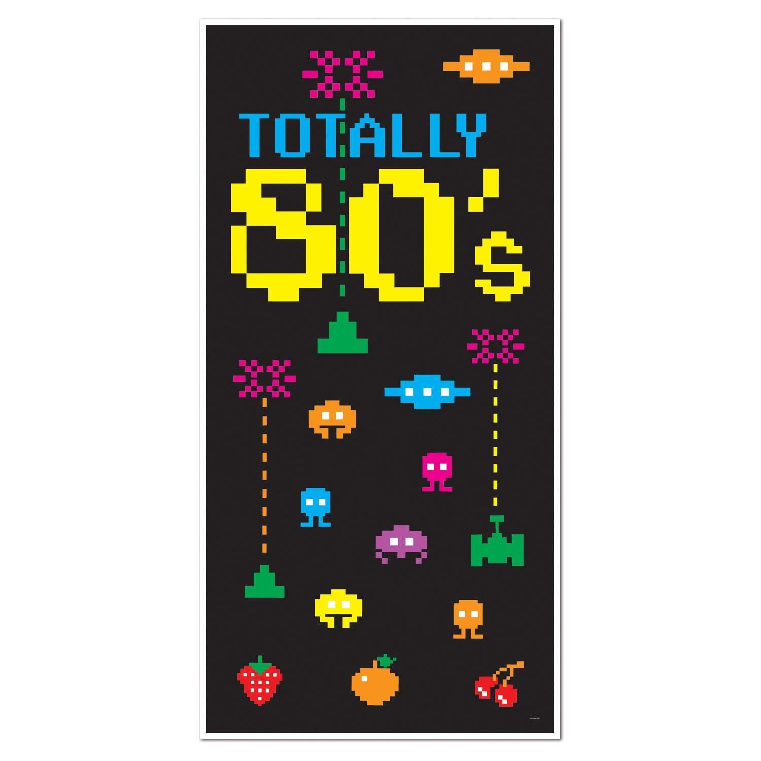 12 Pack Beistle 80's Party Door Covers - Retro Disco Theme Party Decorations for Birthday, Halloween & Themed Events - Perfect for Home, School or Office Decor