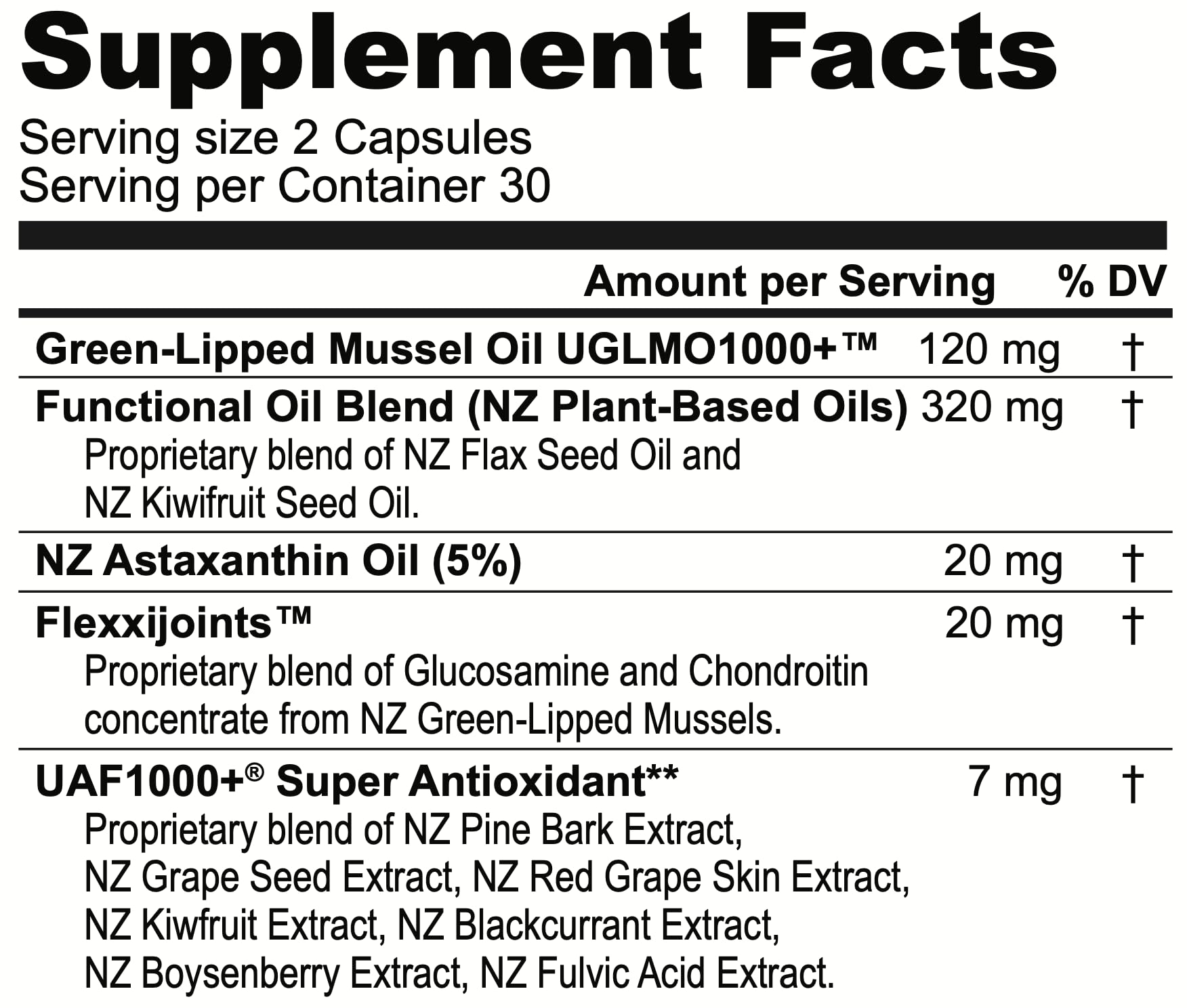 FREZZOR Omega 3 Black - Premium 1000mg Green Lipped Mussel Oil Capsules from New Zealand | Ultra High Strength UAF1000+ | Supports Joint Health, Reduces Inflammation, Boosts Heart & Immune System | 60 Capsules (4-Pack) | Ideal for Active Lifestyles, Arthritis Relief & Daily Wellness