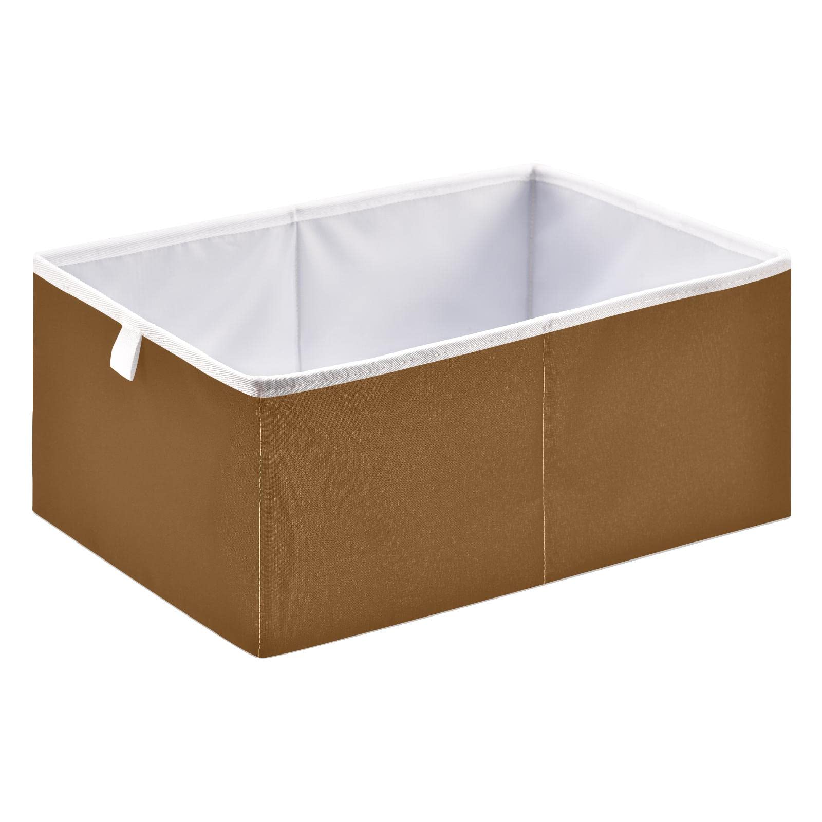 Joisal Sepia Storage Box - Large Rectangle Collapsible Canvas Storage Bin with Full Print | Pantry Organization & Home Storage Solution | Perfect for Closet, Nursery & Office Organization