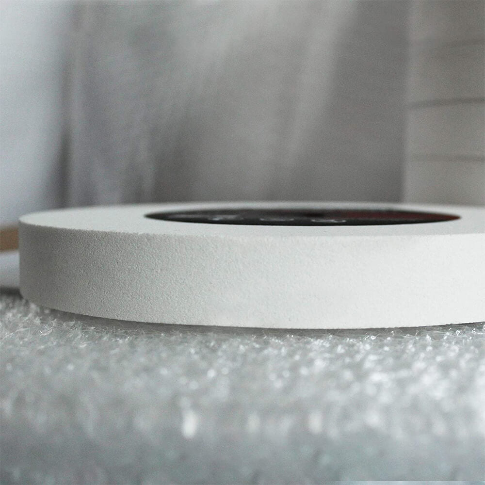 BUCKTOOL 8-Inch White Aluminum Oxide Grinding Wheel 80-120 Grit for Metal Polishing, Sharpening & Woodworking - Perfect for DIY Projects & Professional Workshops