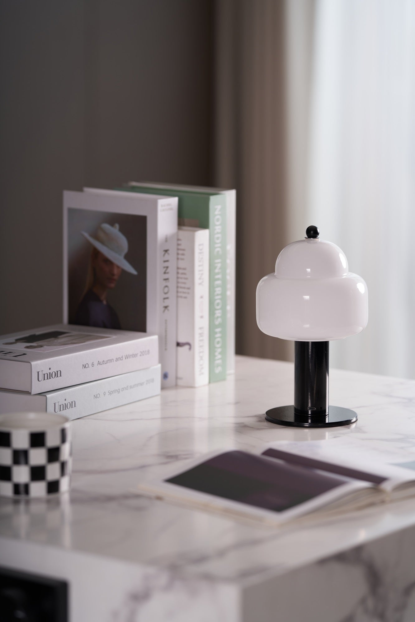 Modern Cloud Dome Table Lamp - Soft Glow LED Night Light for Bedroom, Nursery & Living Room - Perfect for Relaxation, Reading & Decor